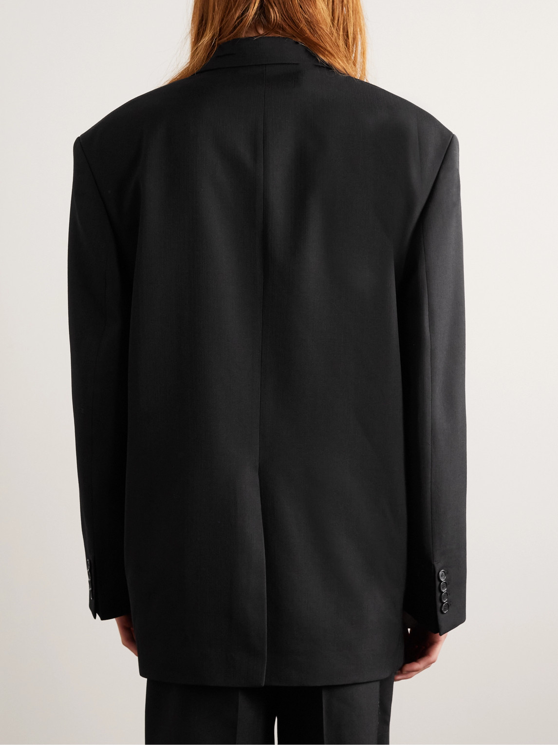 Shop Acne Studios Julyian Woven Blazer In Black