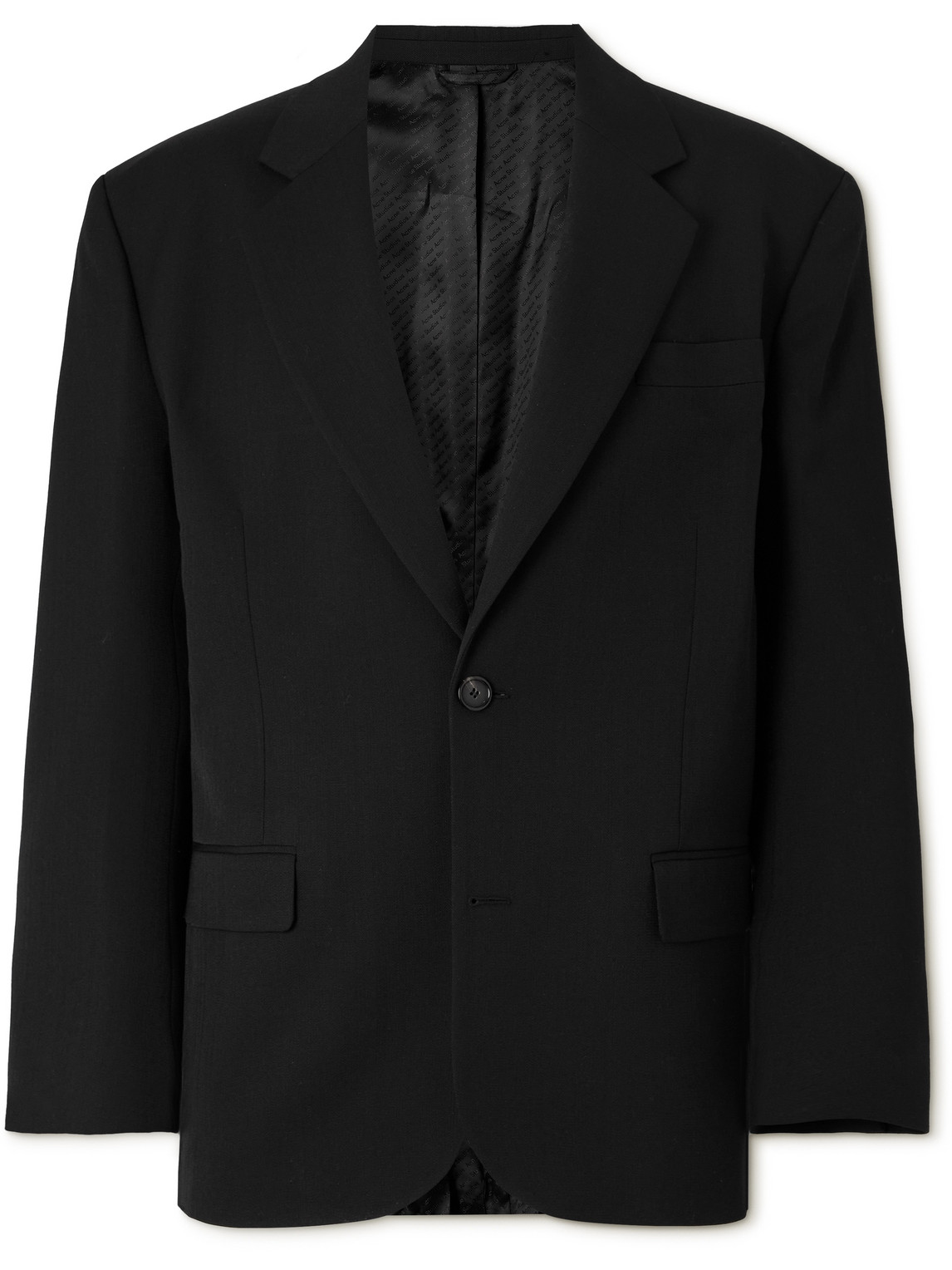 Acne Studios Julyian Woven Blazer In Black