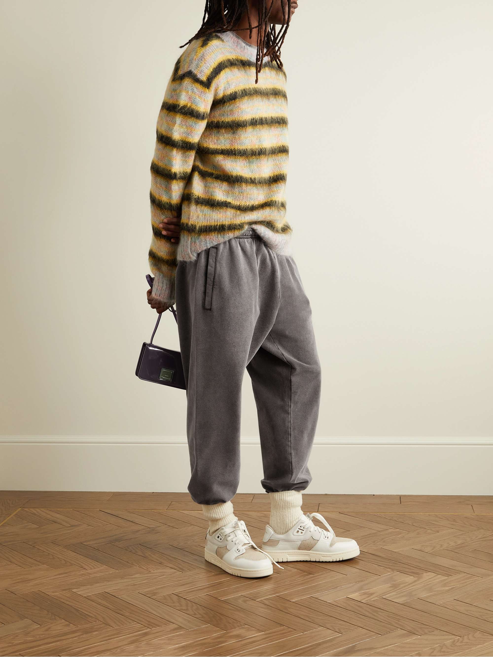 ACNE STUDIOS Tapered Cotton-Jersey Sweatpants | MR PORTER