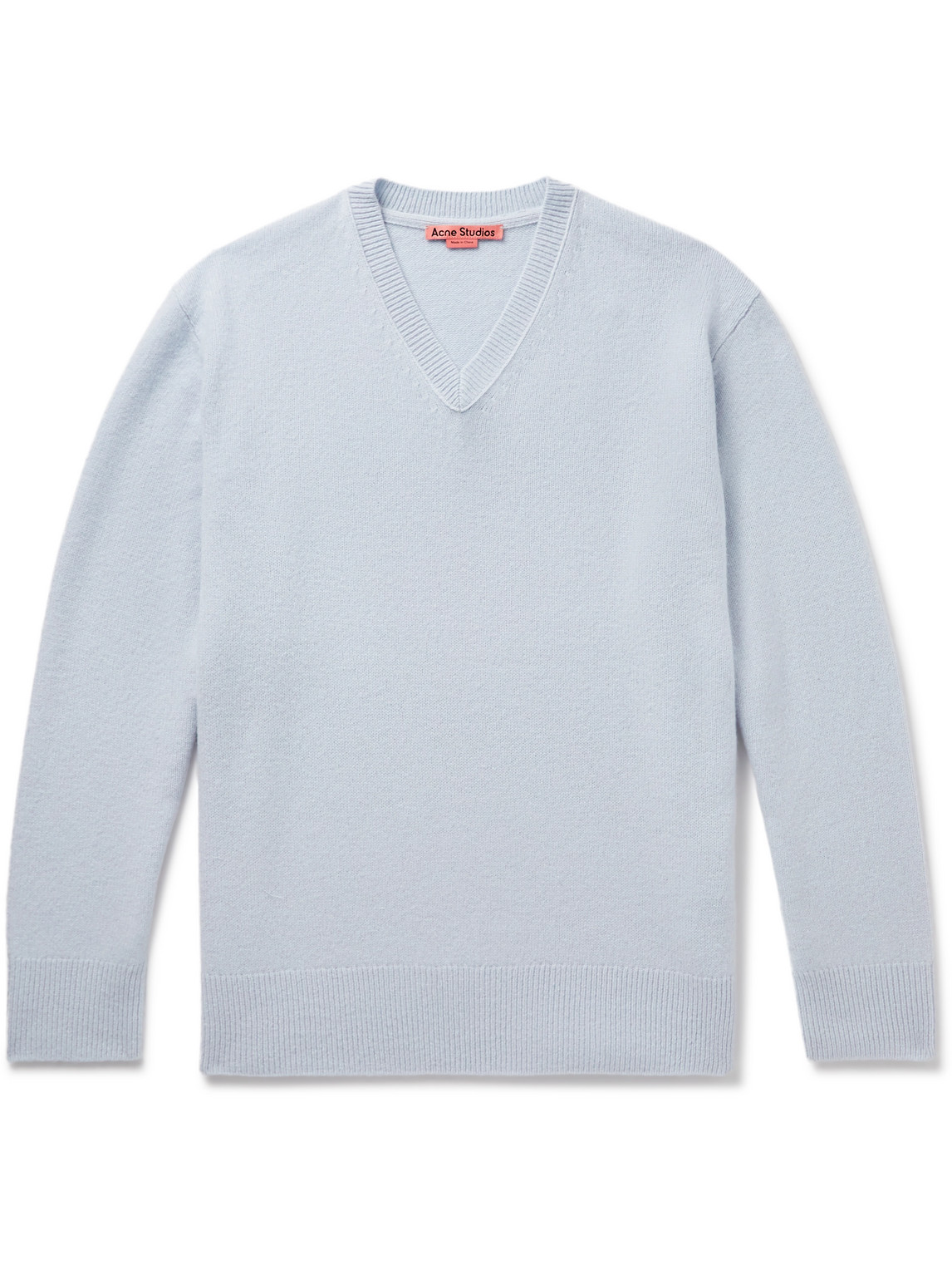 Acne Studios Wool Cashmere Jumper In Dusty Blue