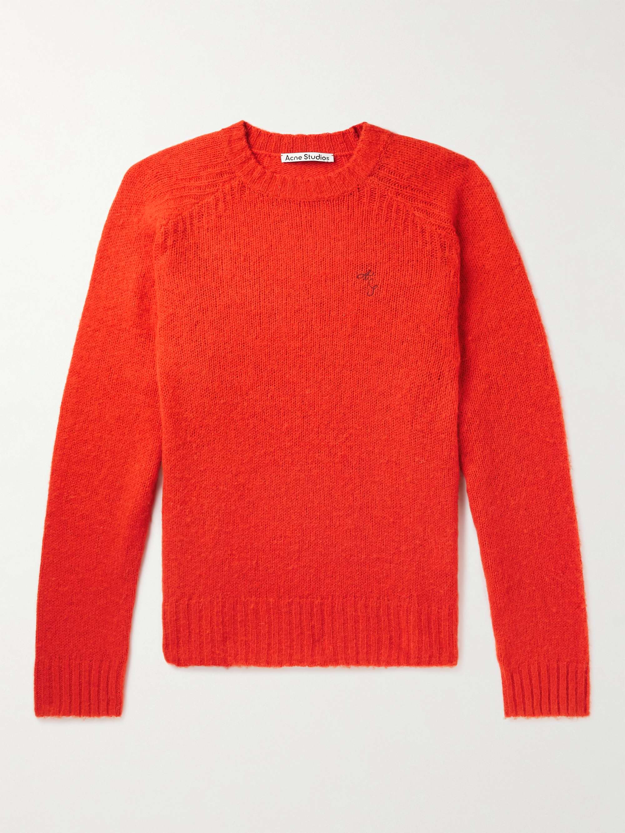 ACNE STUDIOS Kowhai Logo-Embroidered Wool Sweater for Men | MR PORTER