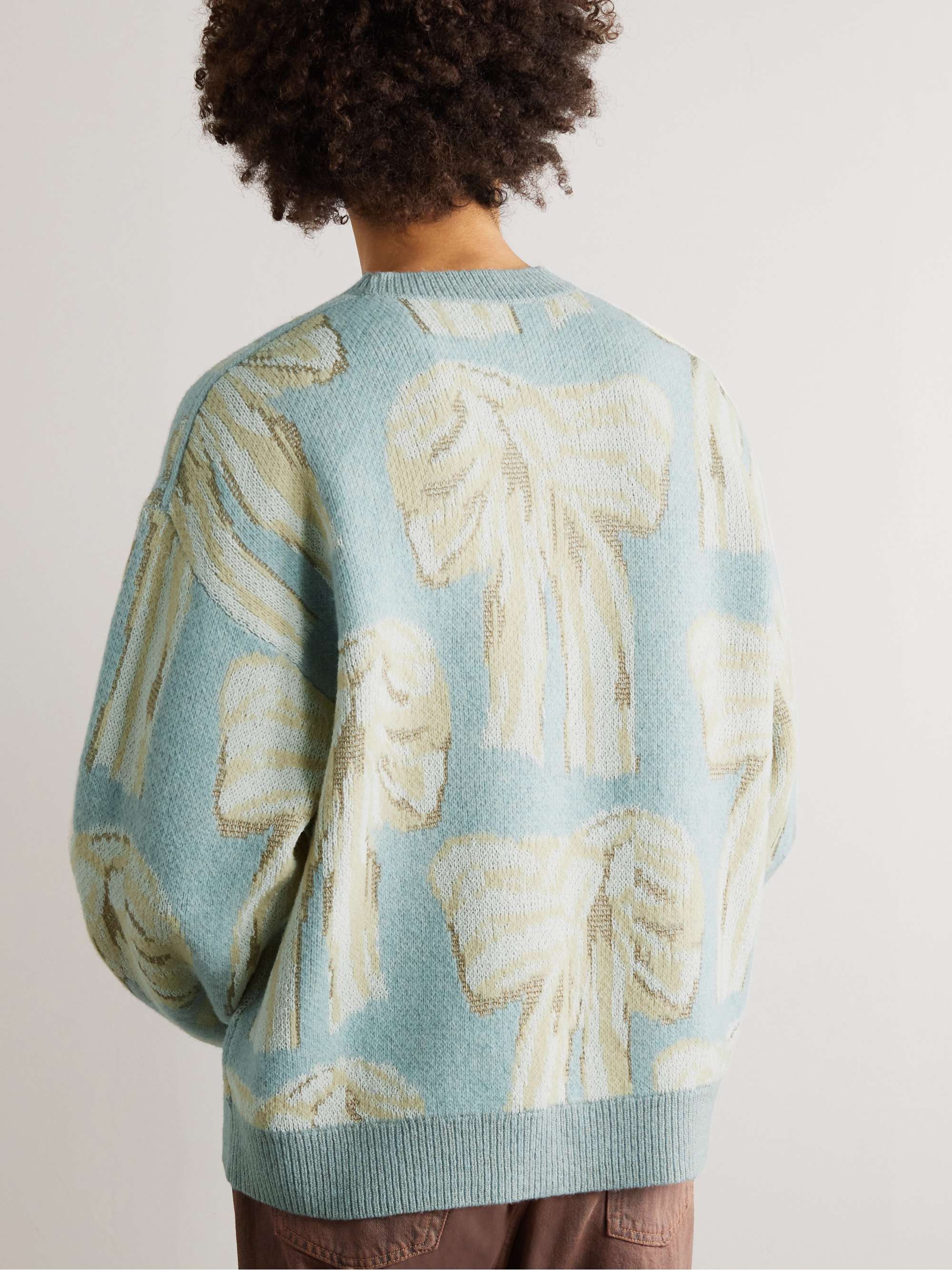 ACNE STUDIOS + Karen Kilimnik Wool-Blend Jacquard Sweater