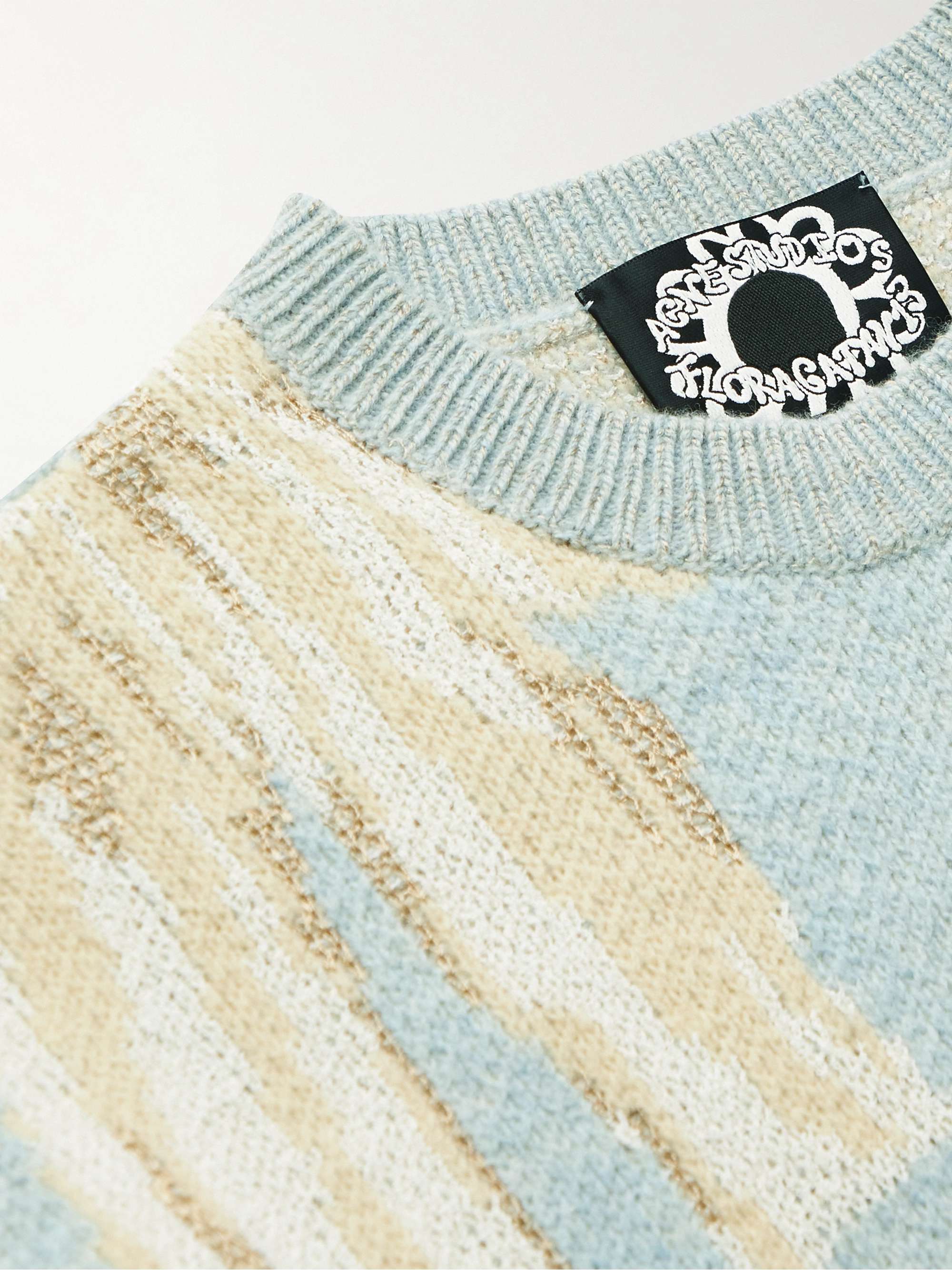 ACNE STUDIOS + Karen Kilimnik Wool-Blend Jacquard Sweater