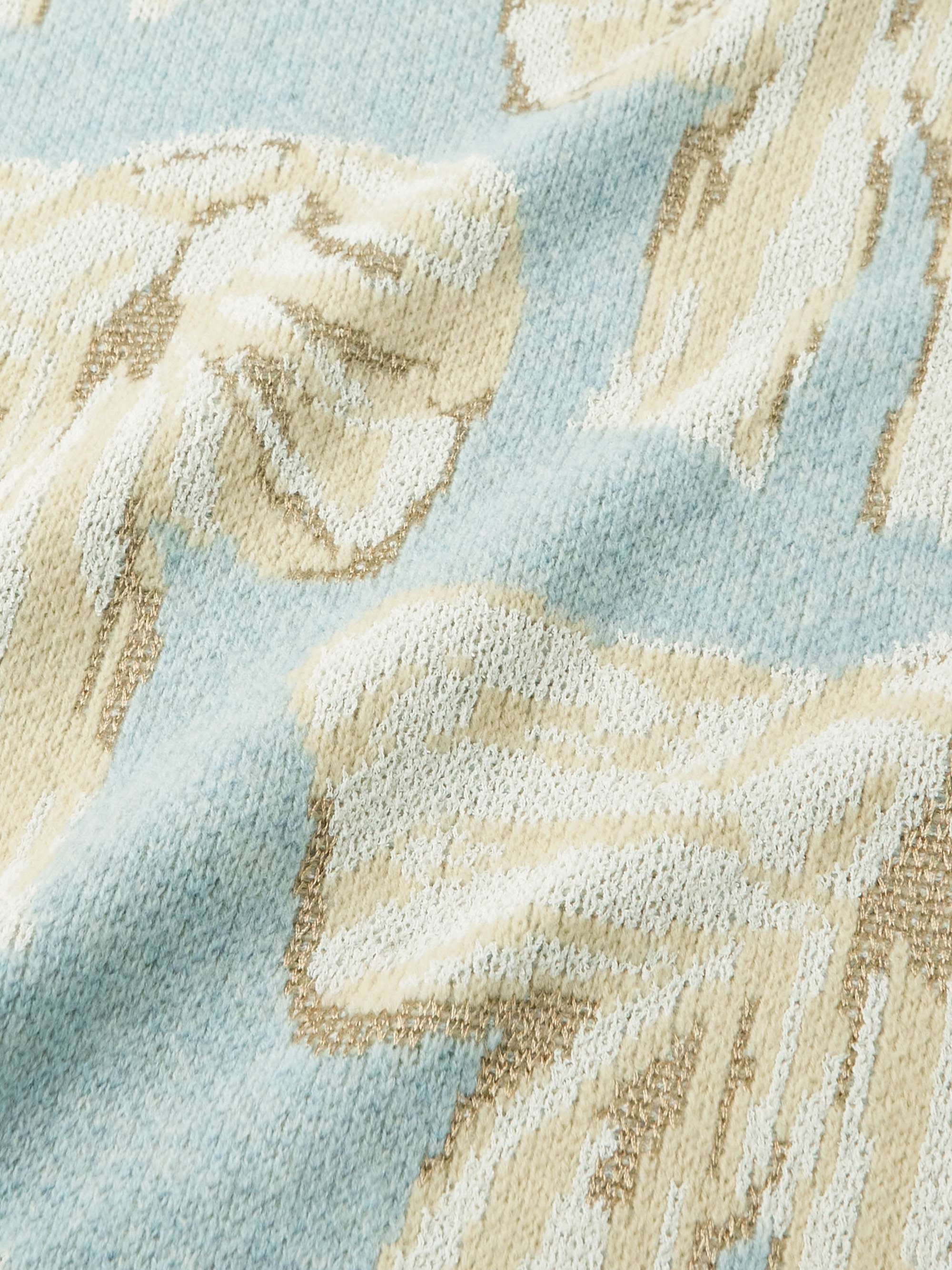 ACNE STUDIOS + Karen Kilimnik Wool-Blend Jacquard Sweater