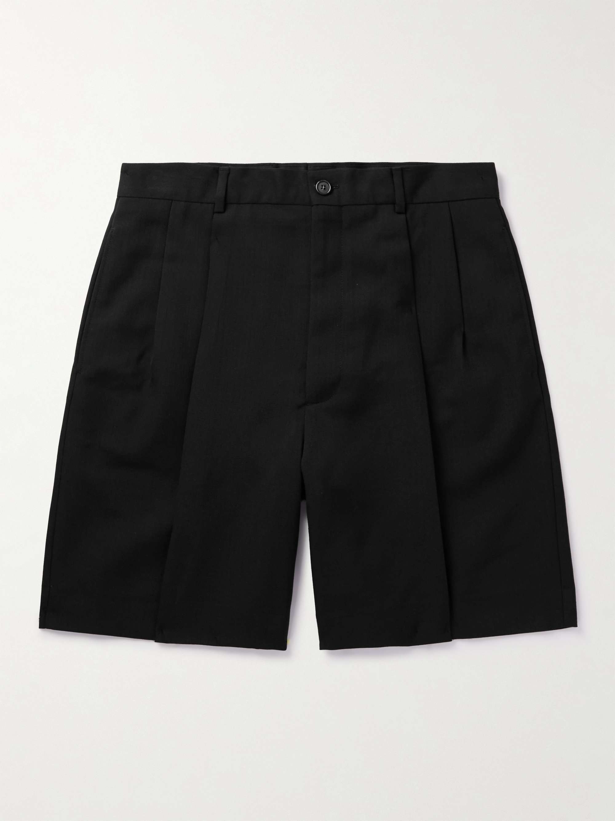 Radd Straight-Leg Pleated Woven Shorts