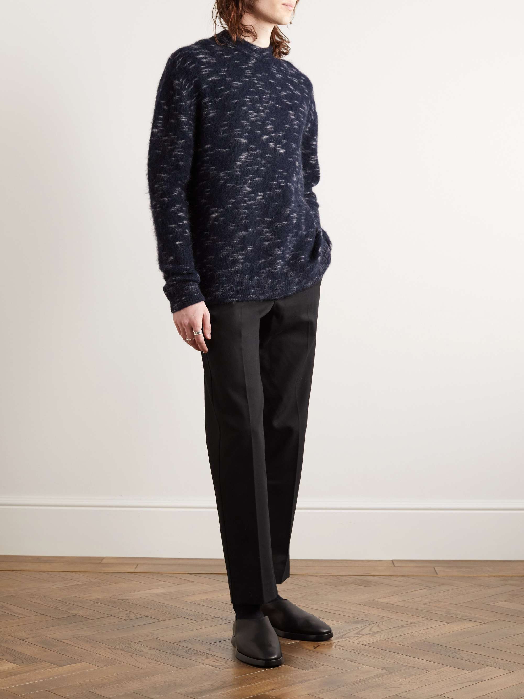 ACNE STUDIOS Kristova Brushed Jacquard-Knit Sweater