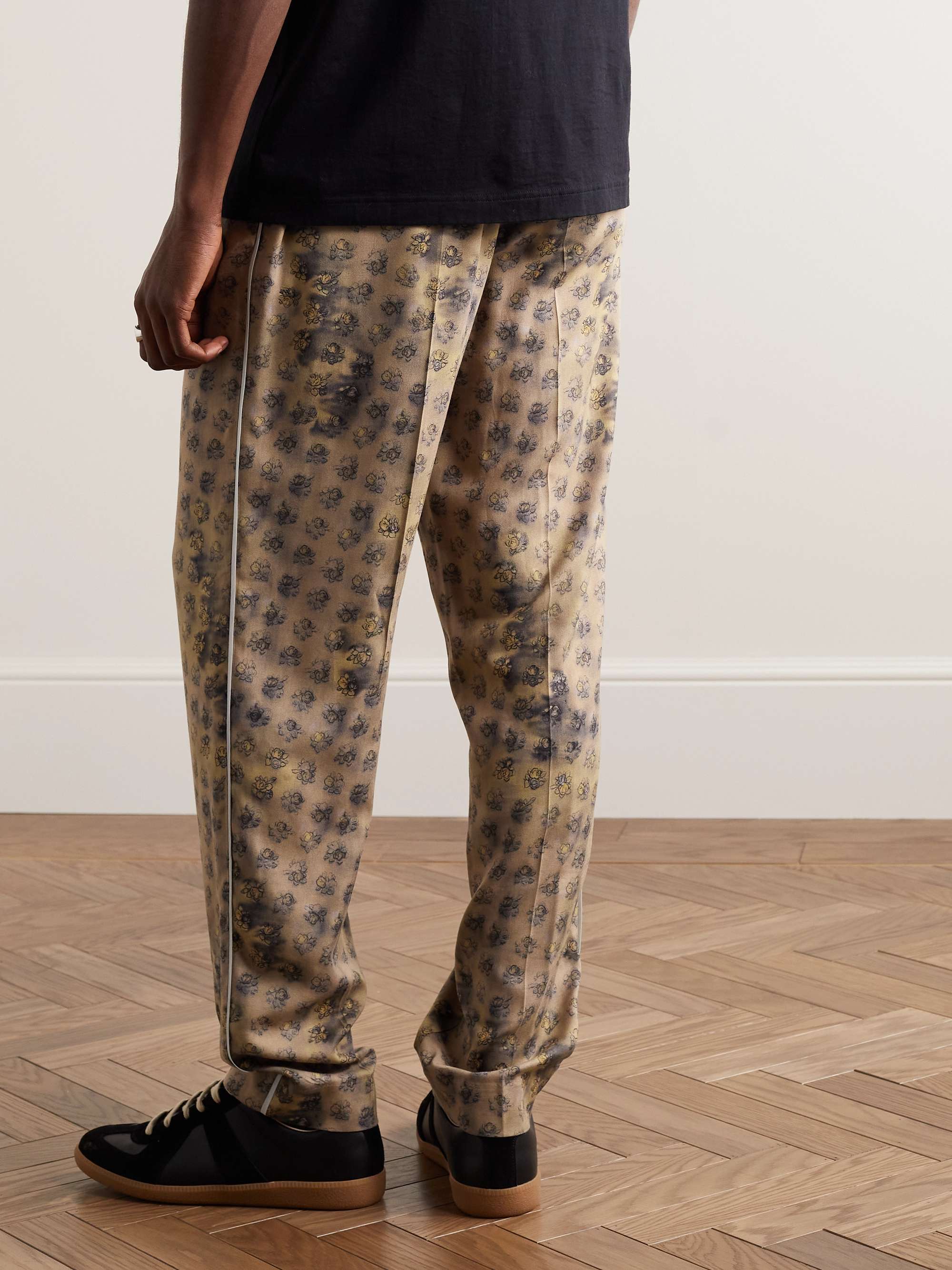 ACNE STUDIOS Paveli Straight-Leg Floral-Print Twill Trousers