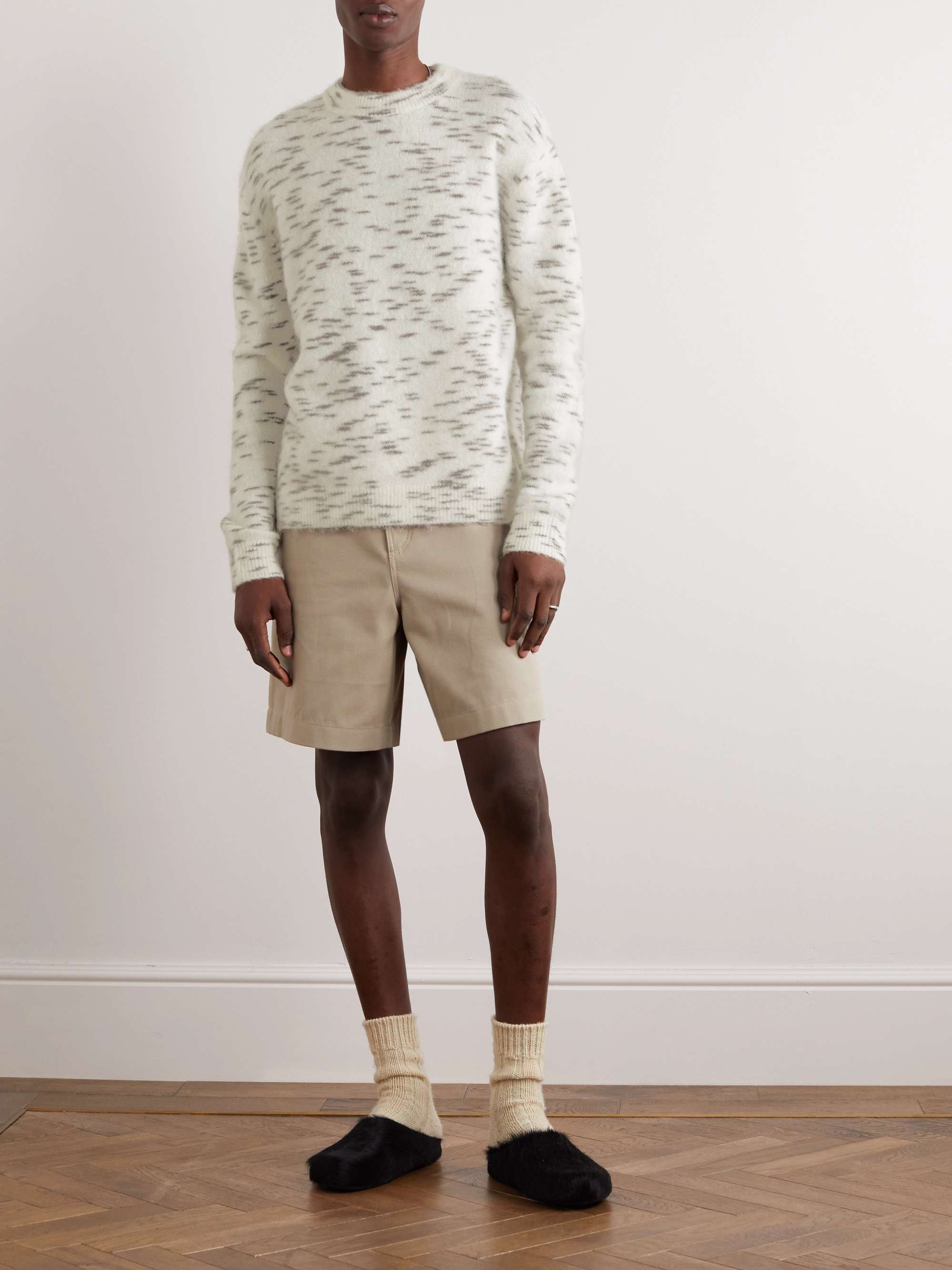 ACNE STUDIOS Kristova Brushed Jacquard-Knit Sweater