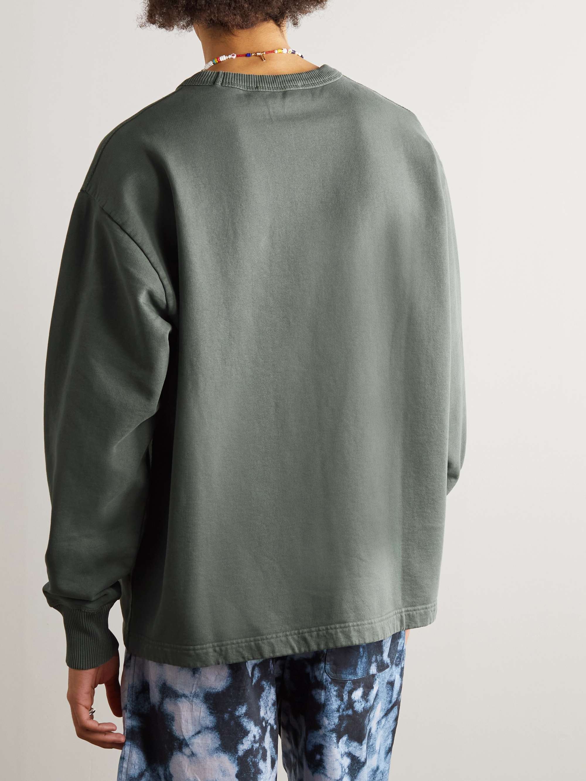 ACNE STUDIOS Logo-Print Cotton-Jersey Sweatshirt
