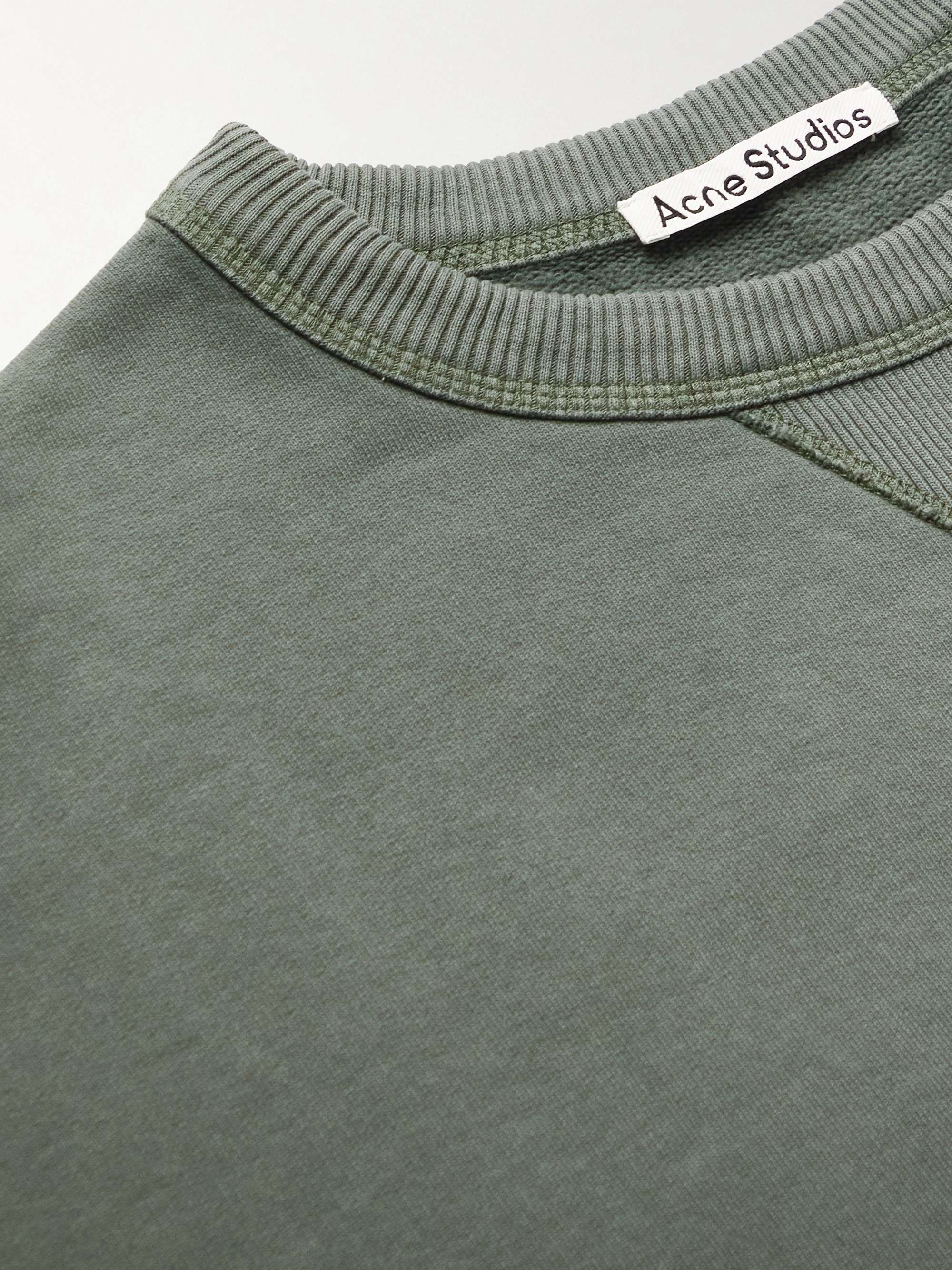 ACNE STUDIOS Logo-Print Cotton-Jersey Sweatshirt