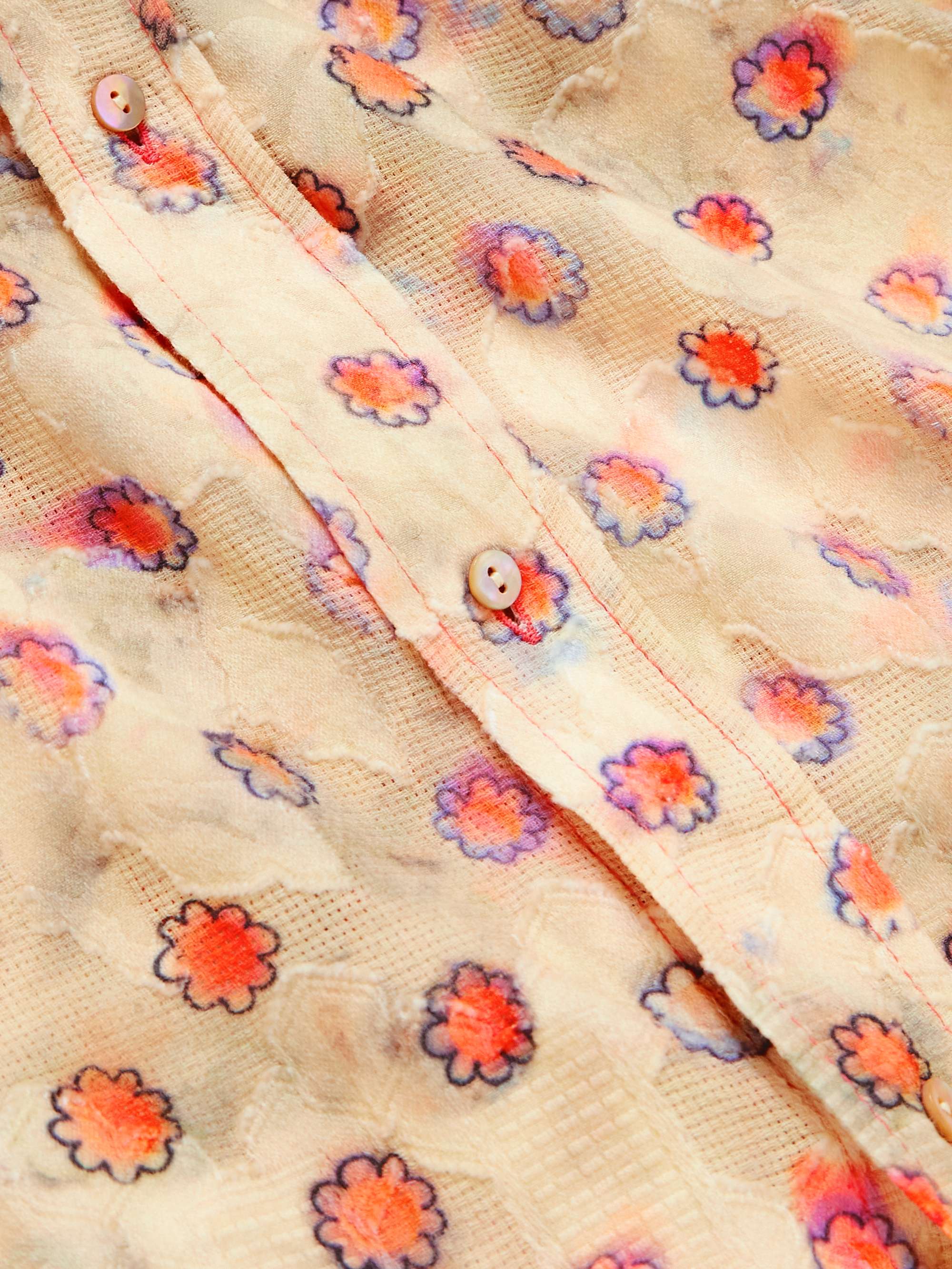 ACNE STUDIOS Siza Floral-Print Fil Coupé Cotton Shirt