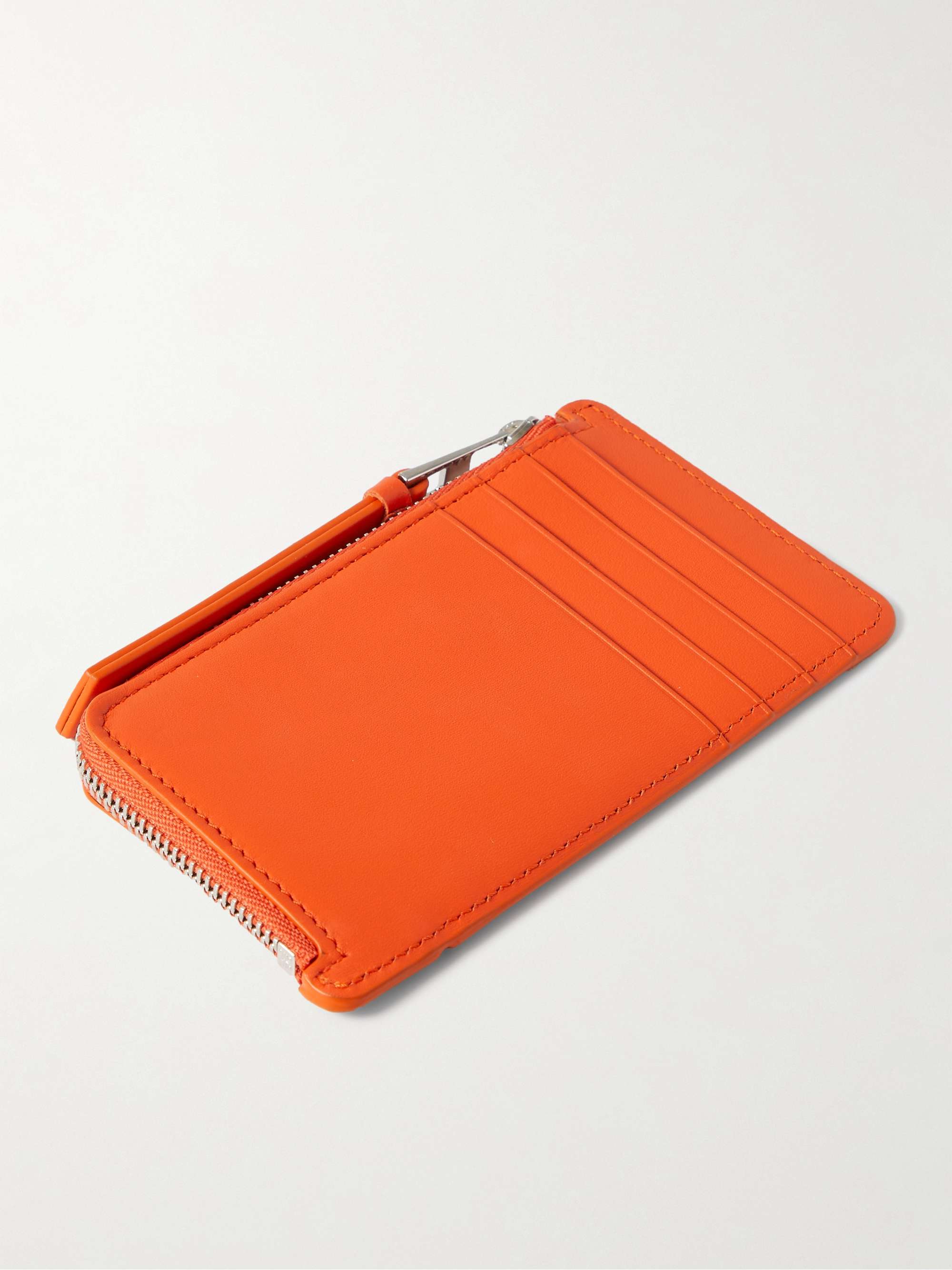 LOEWE Puzzle Logo-Debossed Textured-Leather Zipped Cardholder