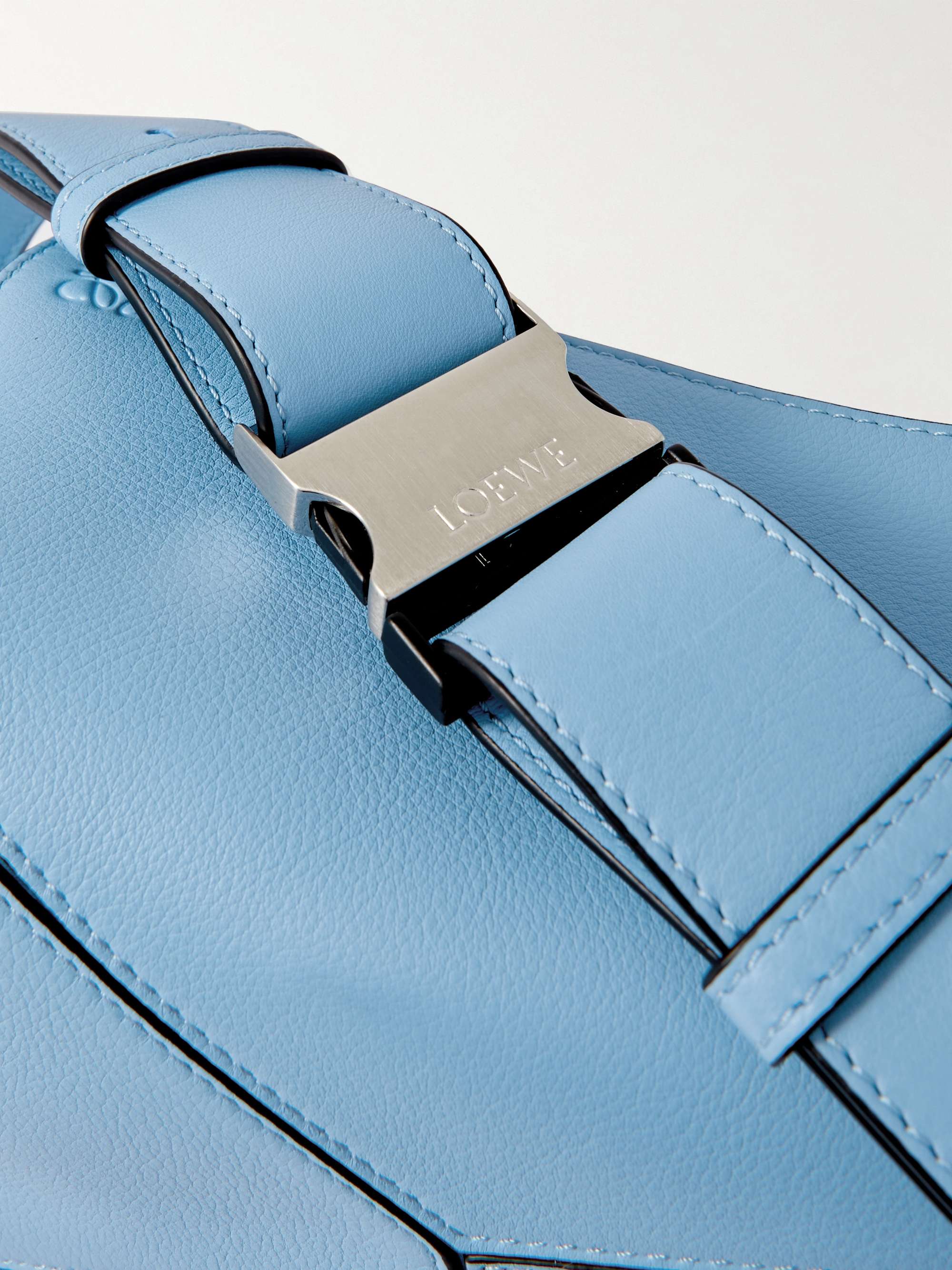 Loewe Color-Block Puzzle Mini Bag in Blue calf leather Leather