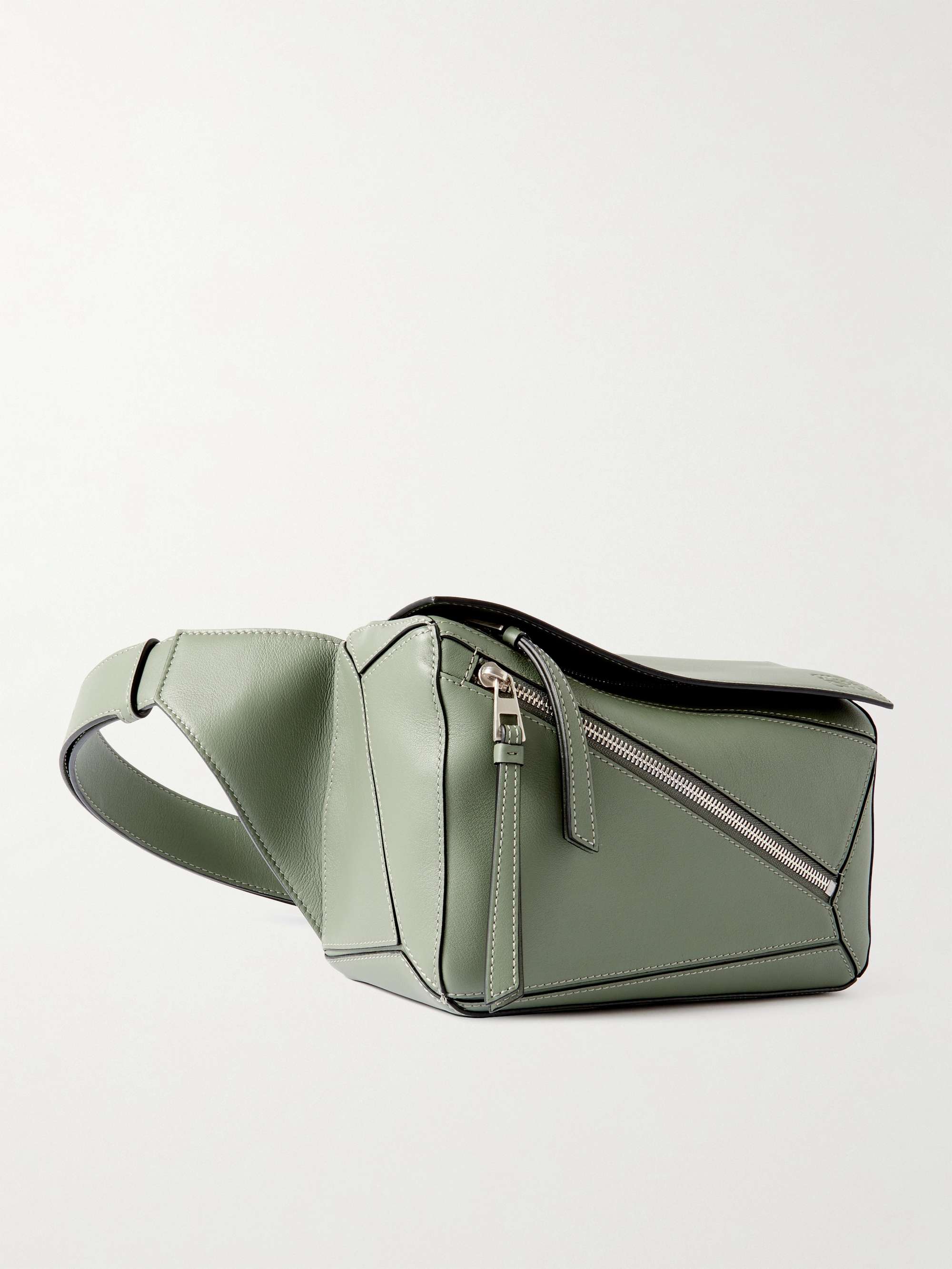 Loewe - Puzzle Leather Shoulder Bag - Green - One Size - Net A Porter