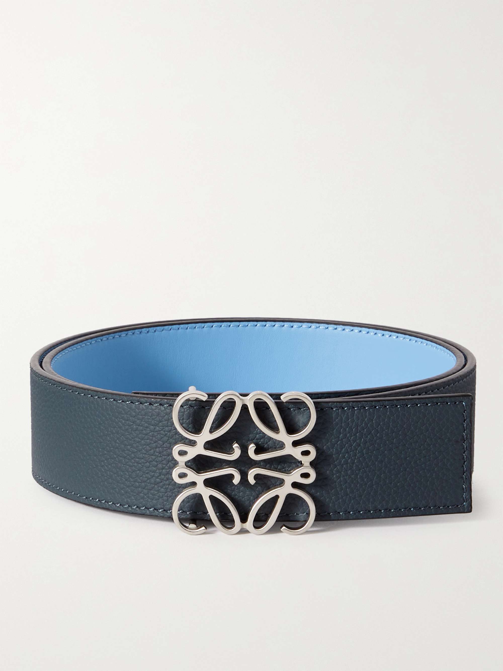 Anagram Leather Belt in Black - Loewe