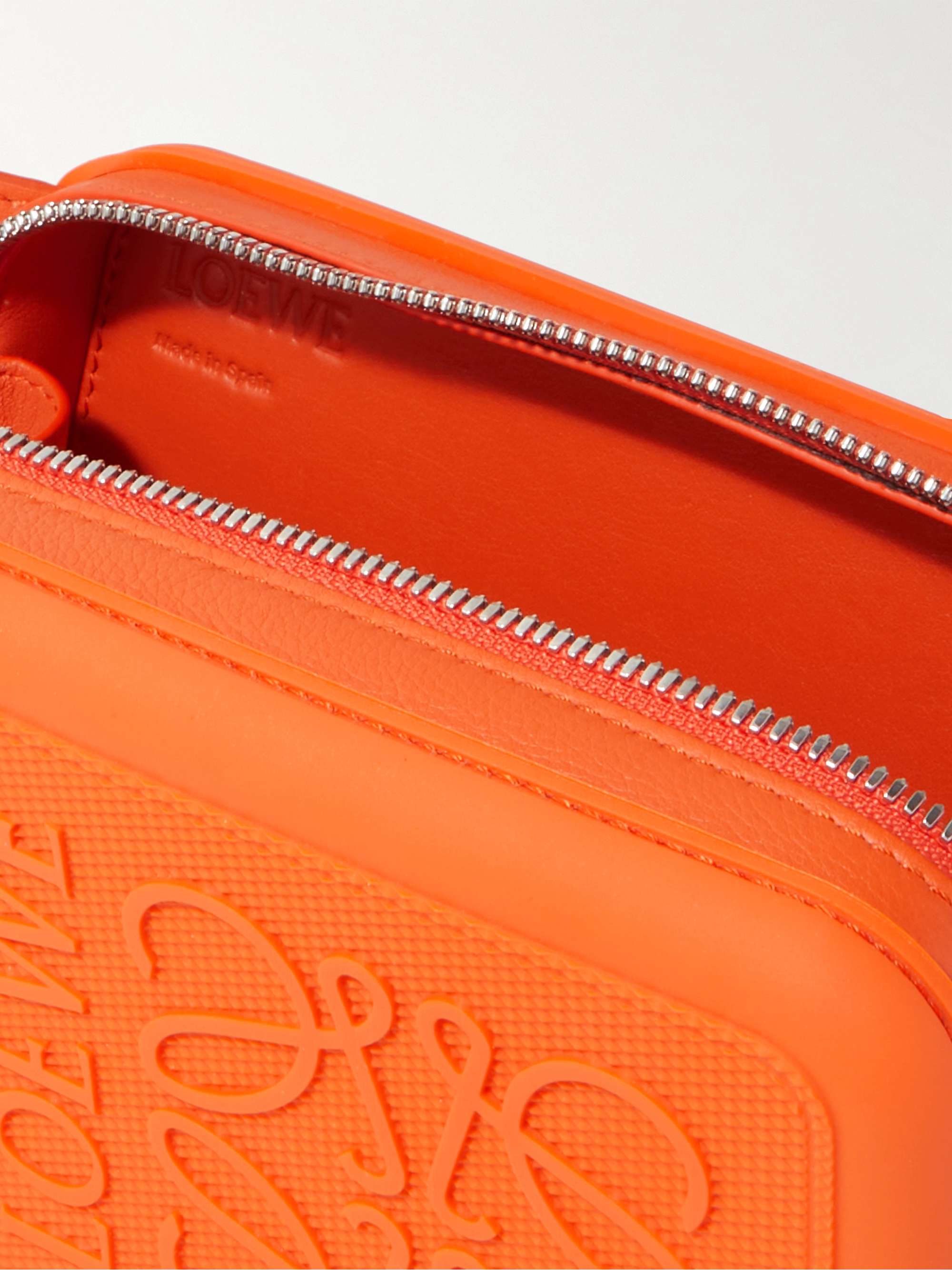 LOEWE Molded Logo-Debossed Rubber Messenger Bag
