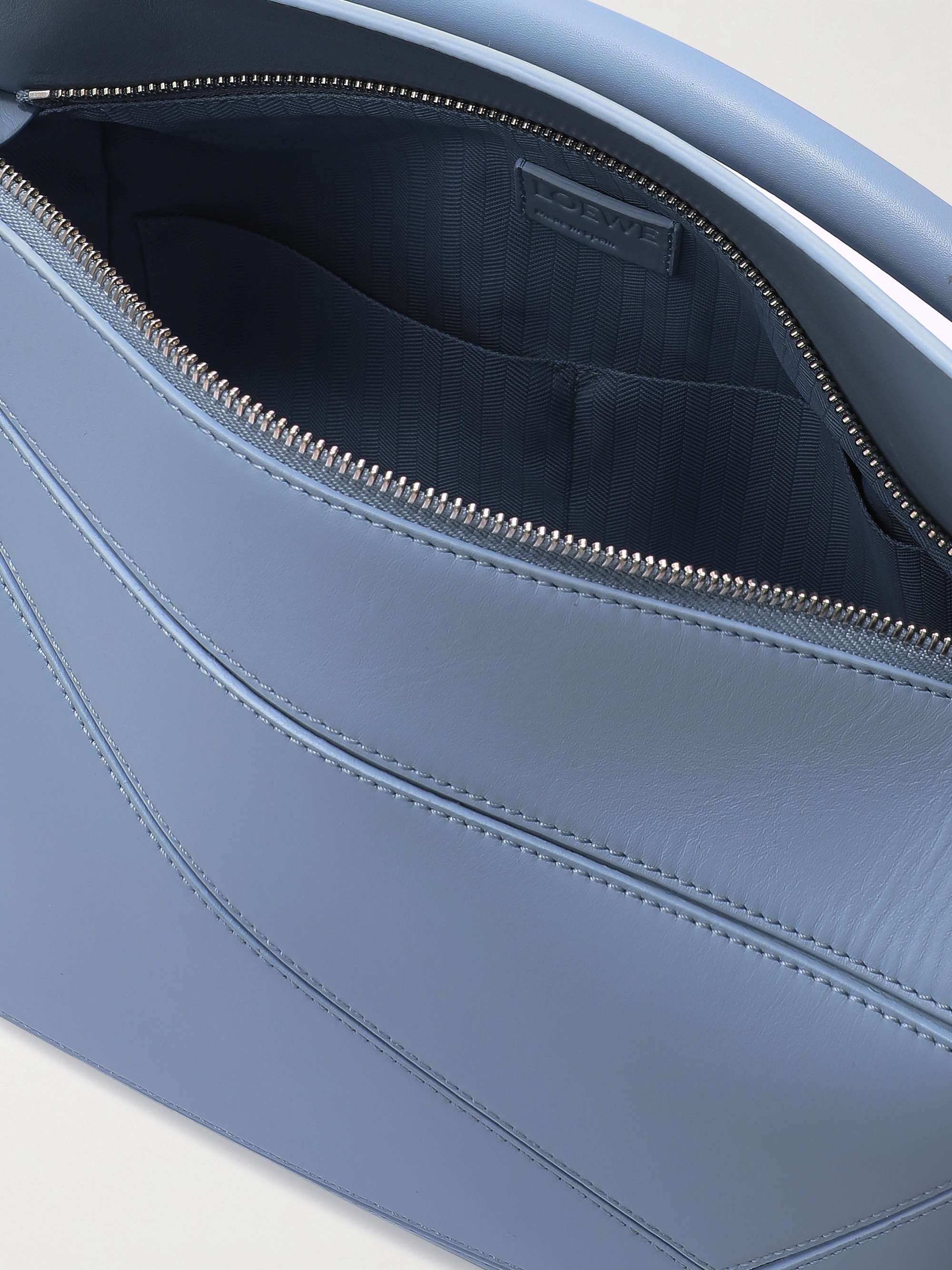 LOEWE Puzzle Logo-Debossed Leather Messenger Bag