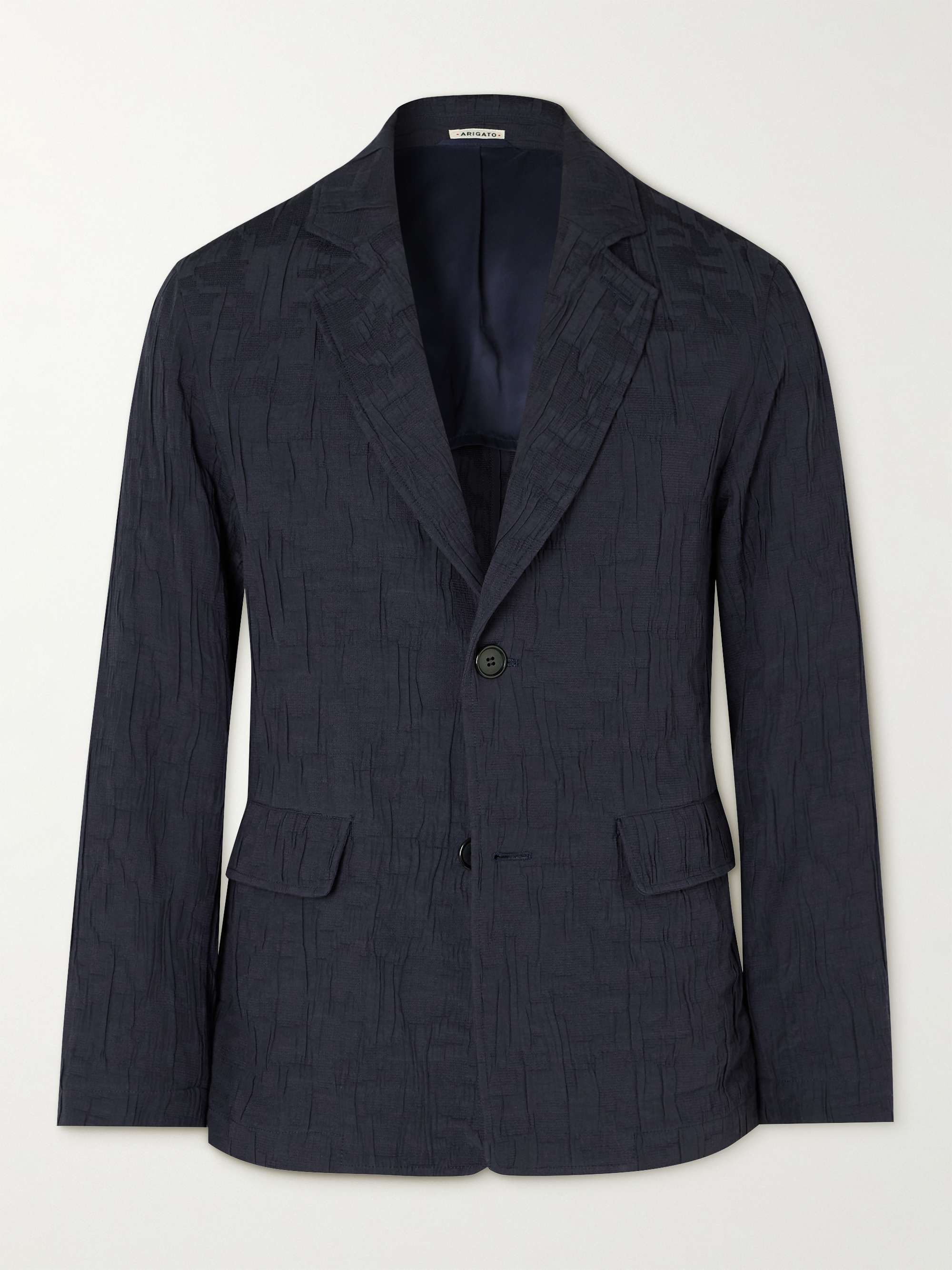 BLUE BLUE JAPAN Cotton-Blend Jacquard Blazer for Men | MR PORTER