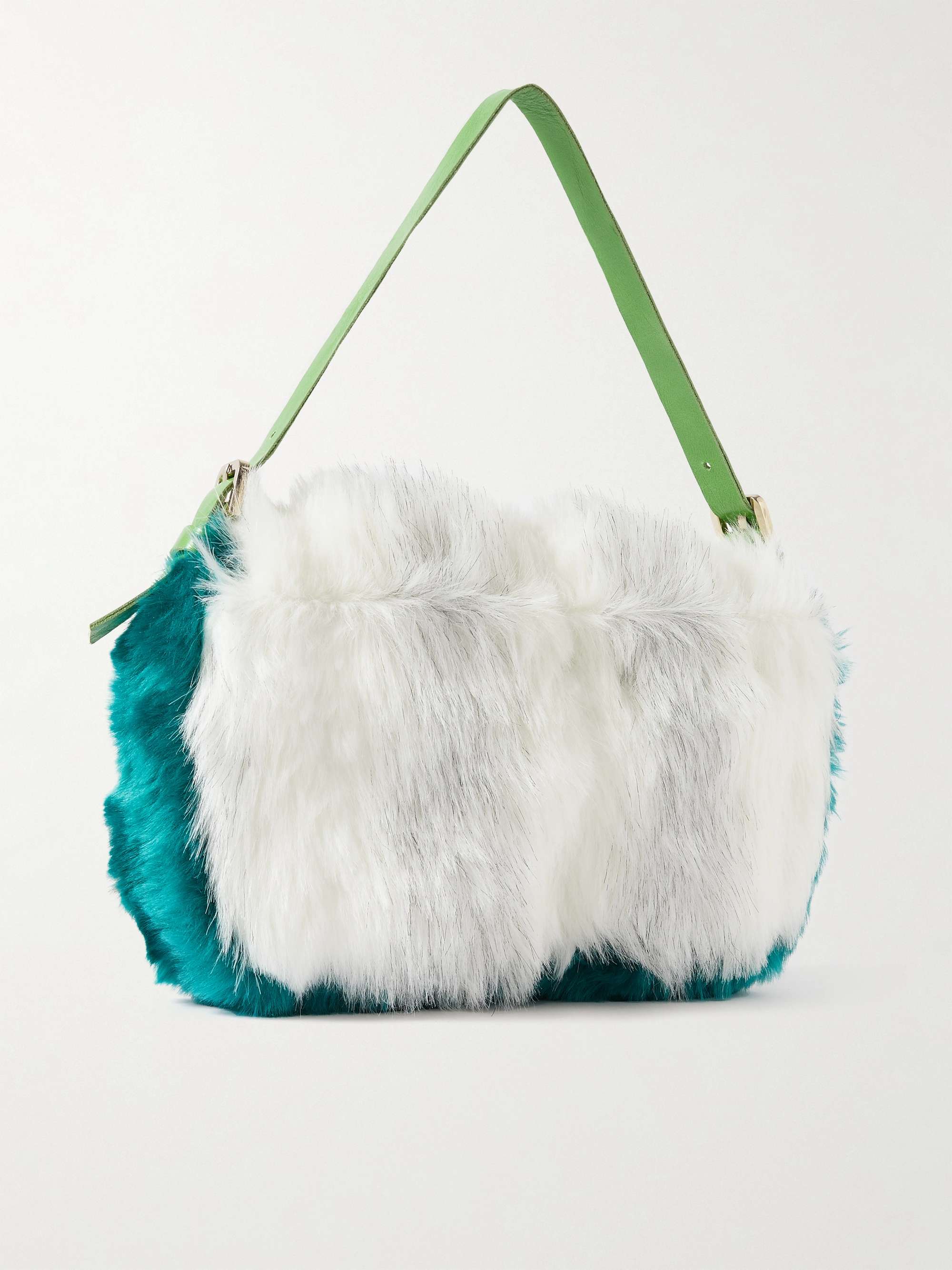 GALLERY DEPT. Merci LeatherTrimmed Faux Fur Messenger Bag for Men MR