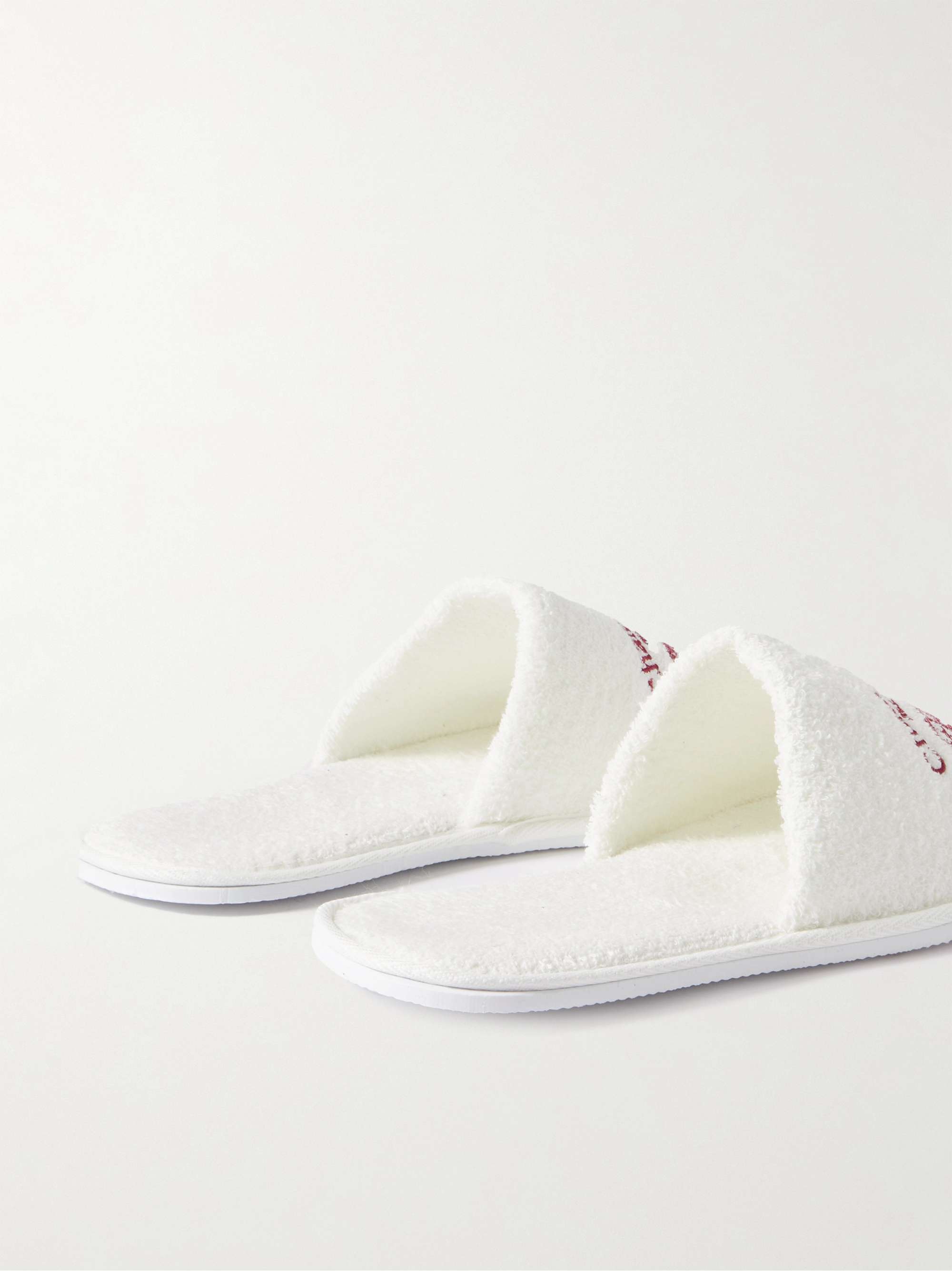 GALLERY DEPT. Chateau Josué Embroidered Terry Slippers