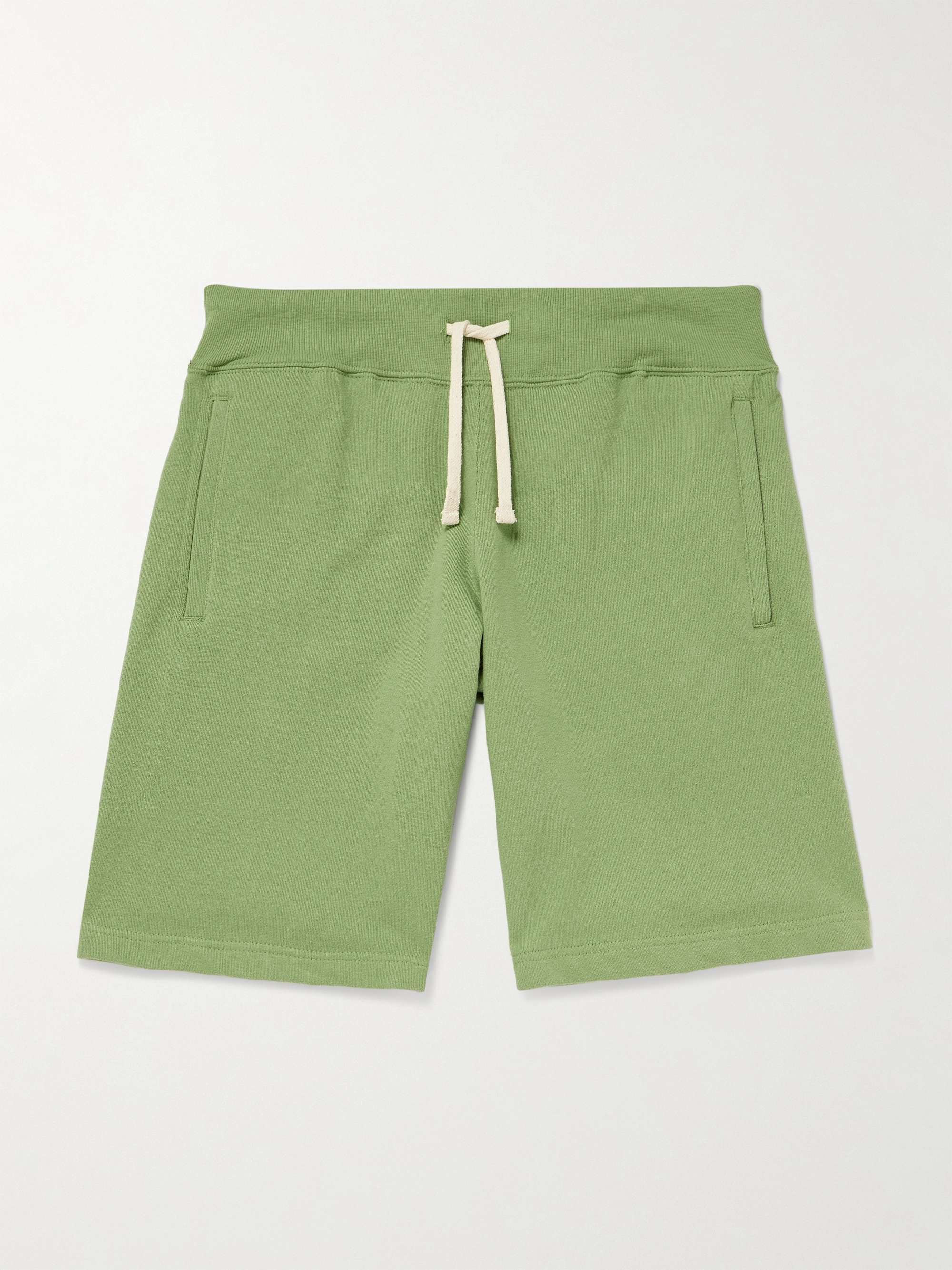 BEAMS PLUS Straight-Leg Cotton-Jersey Drawstring Shorts for Men | MR PORTER