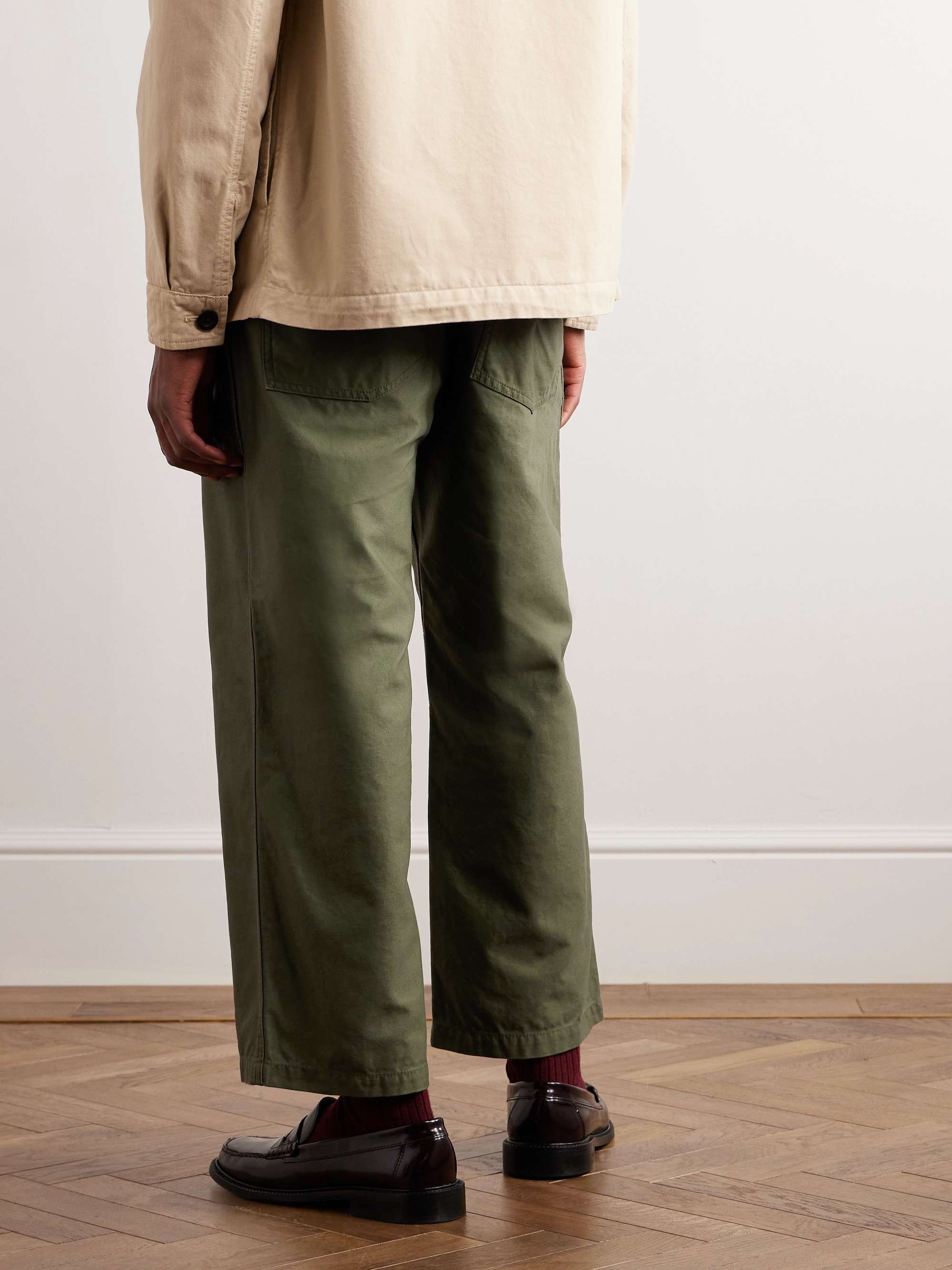 BEAMS PLUS Wide-Leg Cotton Trousers