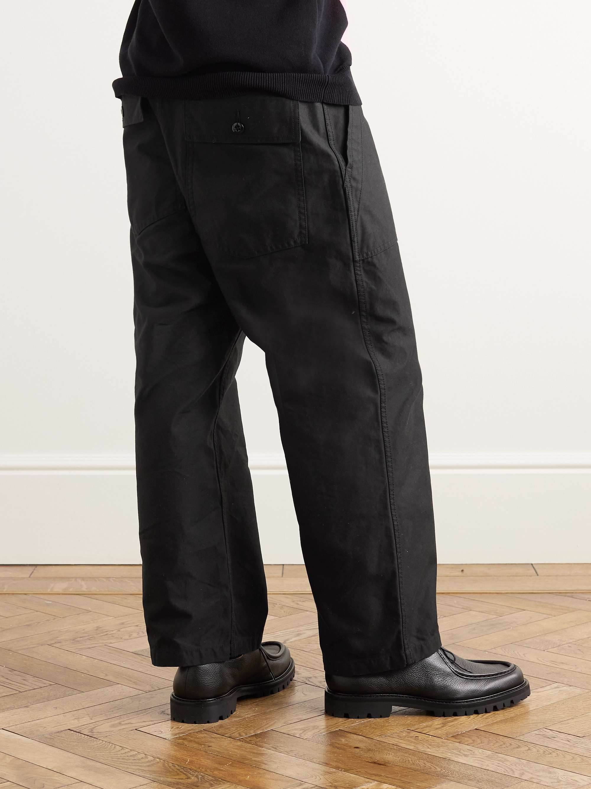 BEAMS PLUS Wide-Leg Cotton Trousers