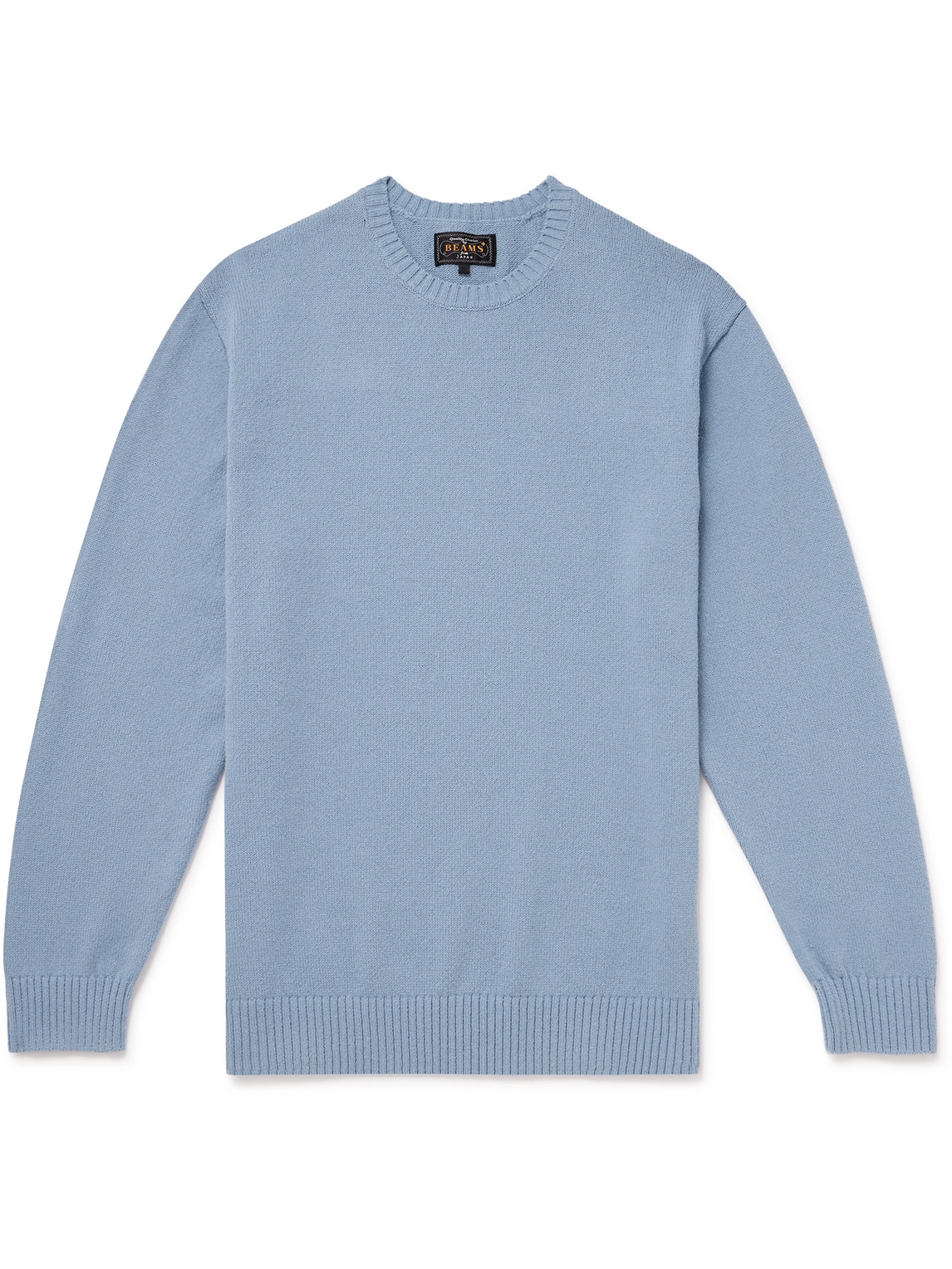 Beams Wool Sweater In Blue