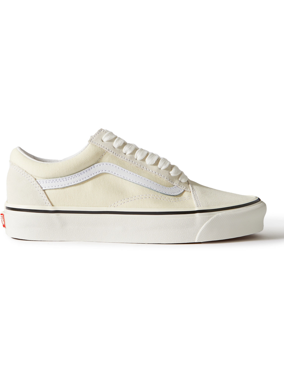 VANS OLD SKOOL 36 DX LEATHER-TRIMMED CANVAS AND SUEDE trainers