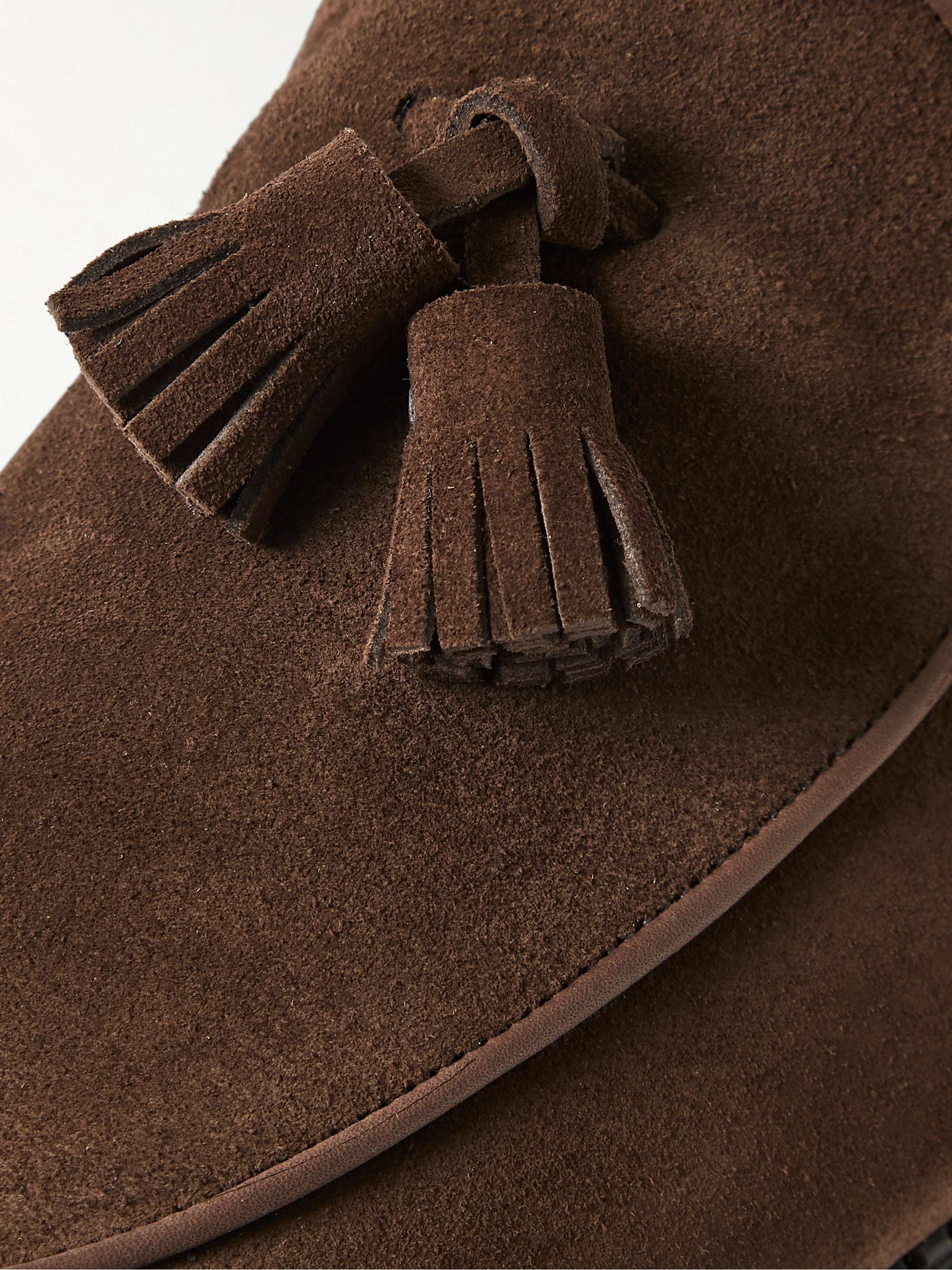JOHN LOBB Edmond Tasselled Suede Loafers