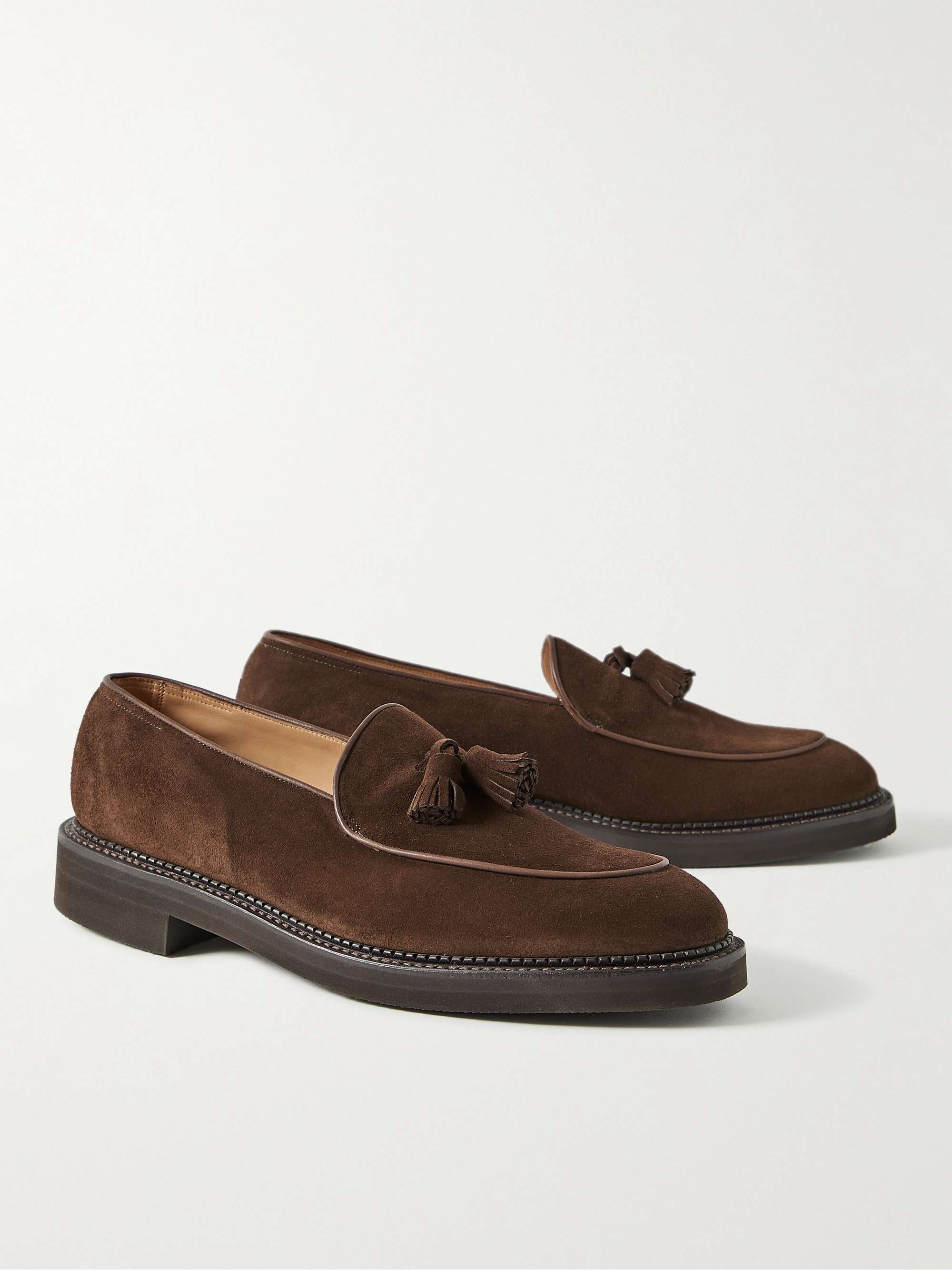 JOHN LOBB Edmond Tasselled Suede Loafers