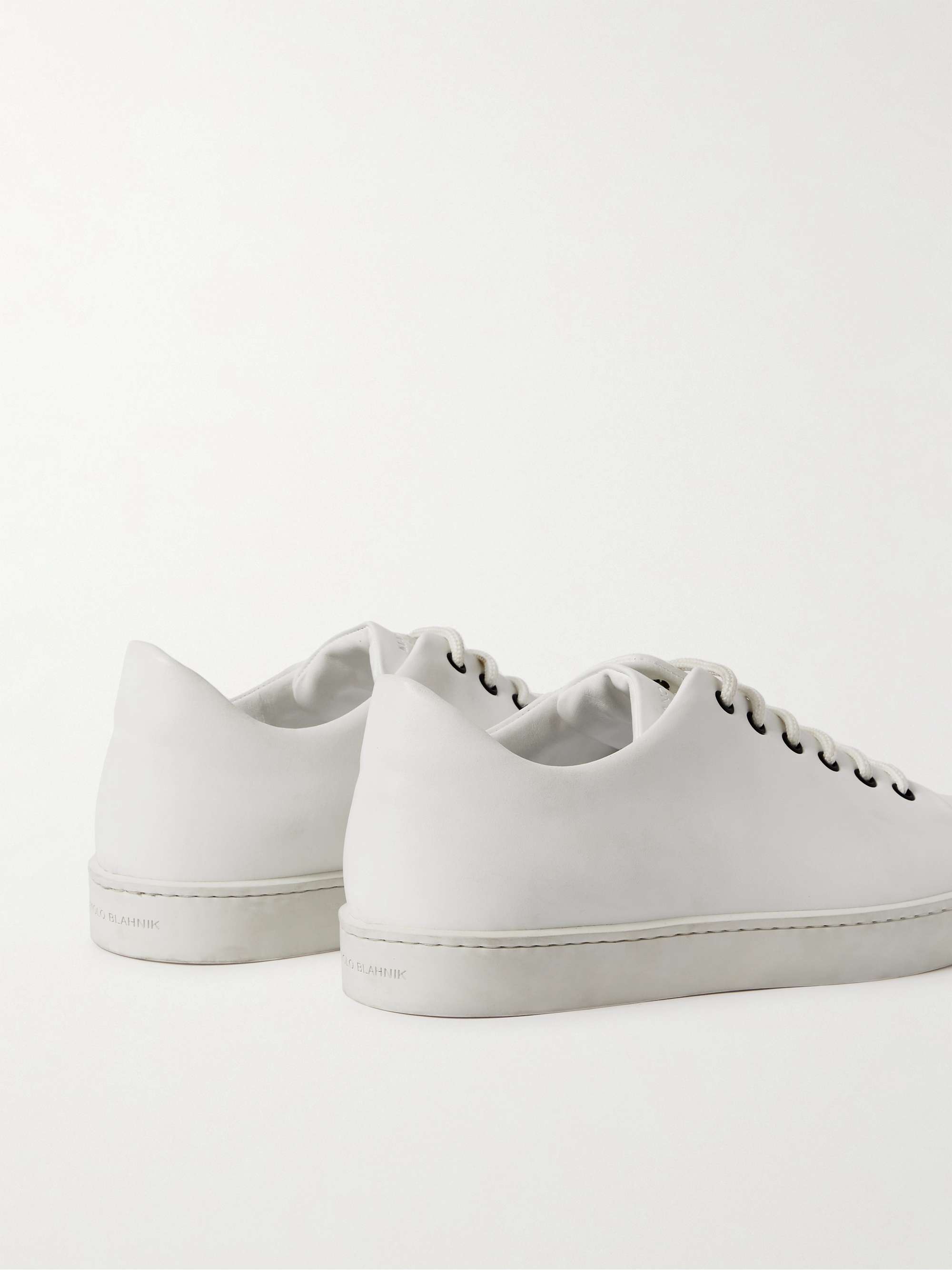 MANOLO BLAHNIK Semando Leather Sneakers
