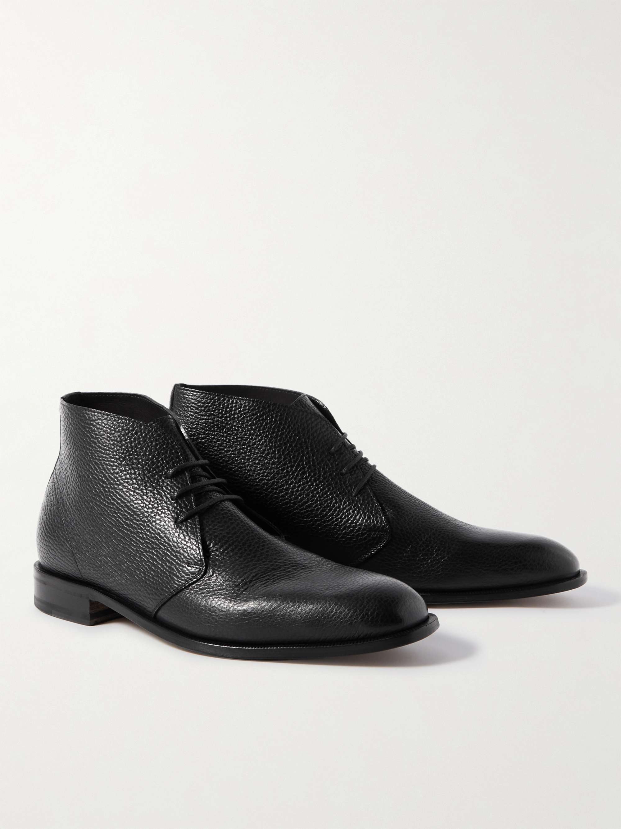 MANOLO BLAHNIK Berwick Full-Grain Leather Chukka Boots for Men | MR PORTER