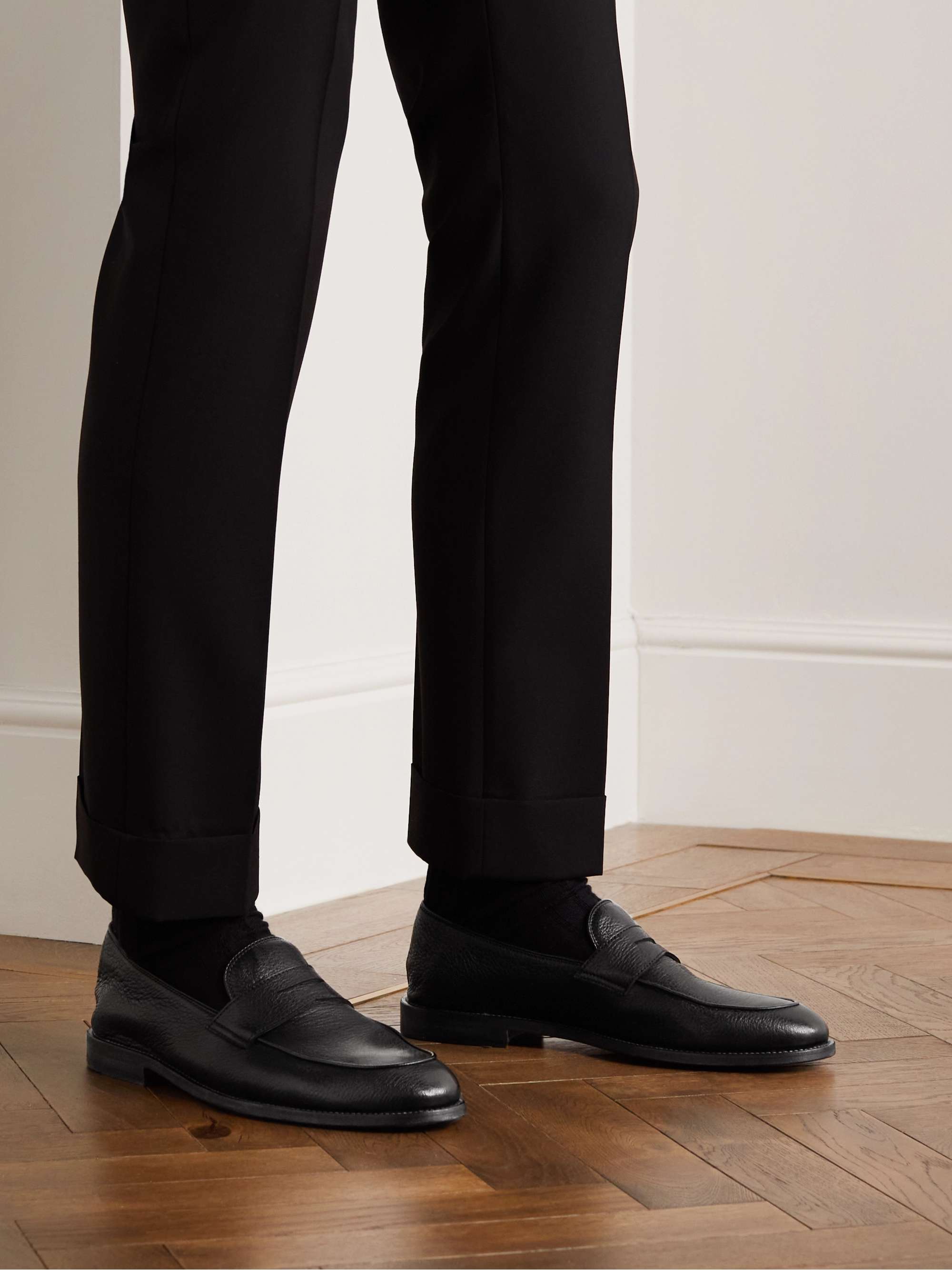 OFFICINE CREATIVE Opera Suede Penny Loafers