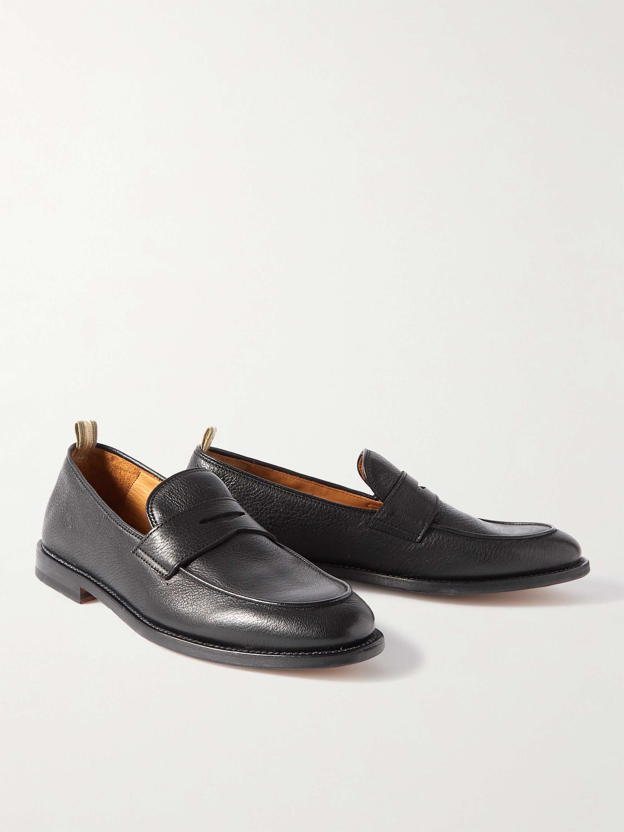 OFFICINE CREATIVE Opera Suede Penny Loafers