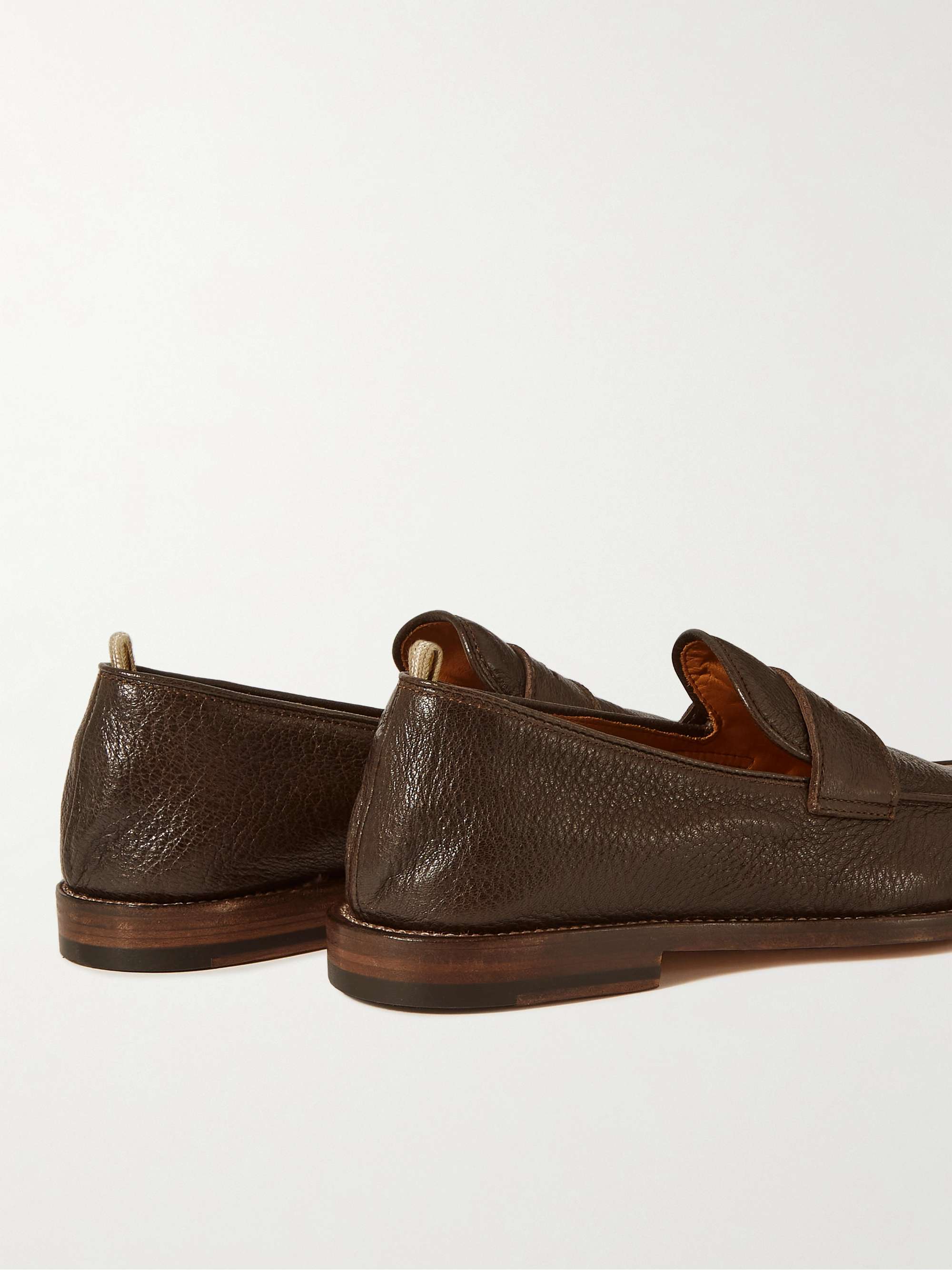 OFFICINE CREATIVE Opera Suede Penny Loafers
