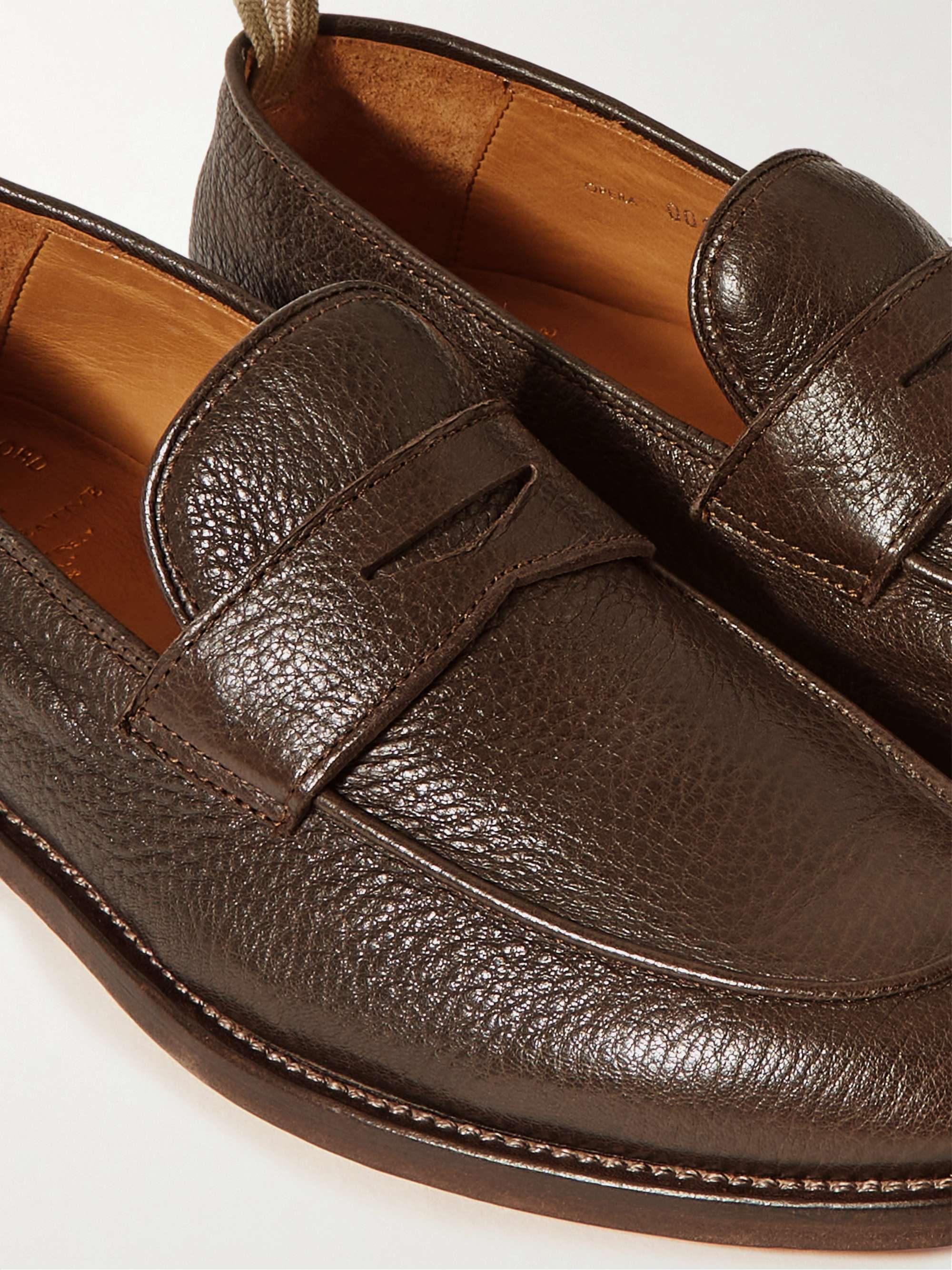 OFFICINE CREATIVE Opera Suede Penny Loafers
