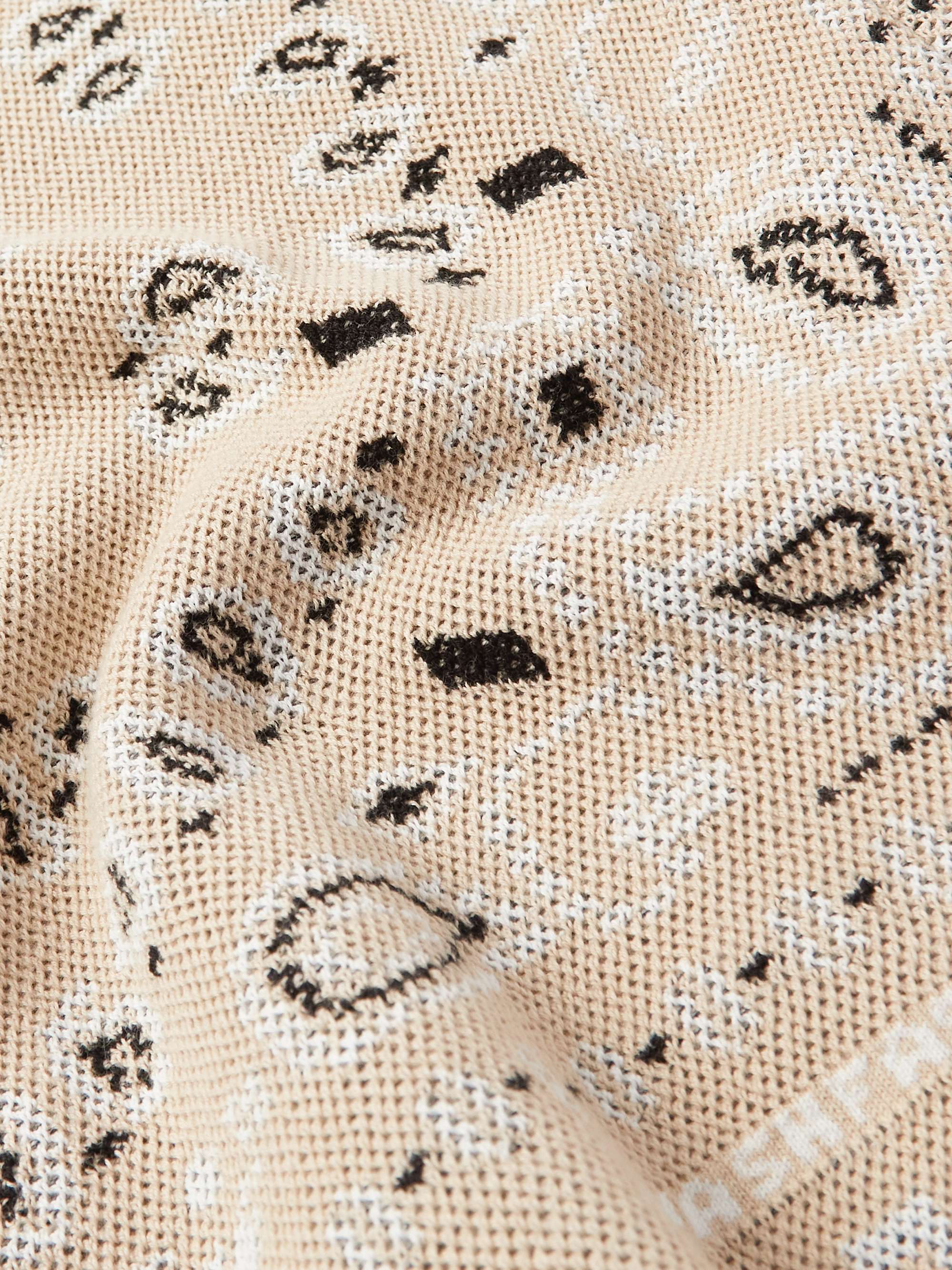 ALANUI Camp-Collar Bandana-Jacquard Cotton-Piqué Shirt