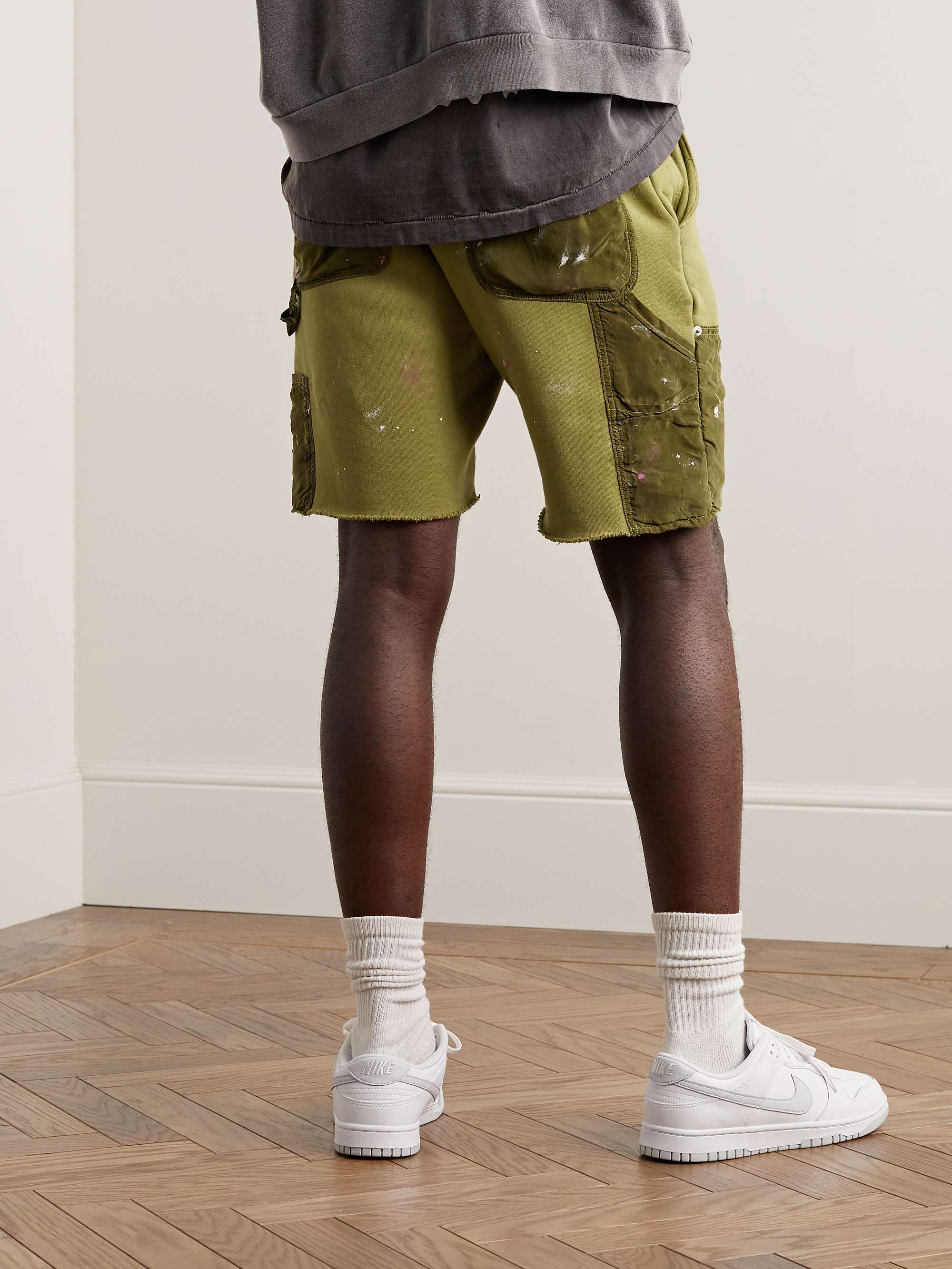 LOST DAZE StraightLeg PaintSplattered CottonJersey Drawstring Shorts for Men MR PORTER