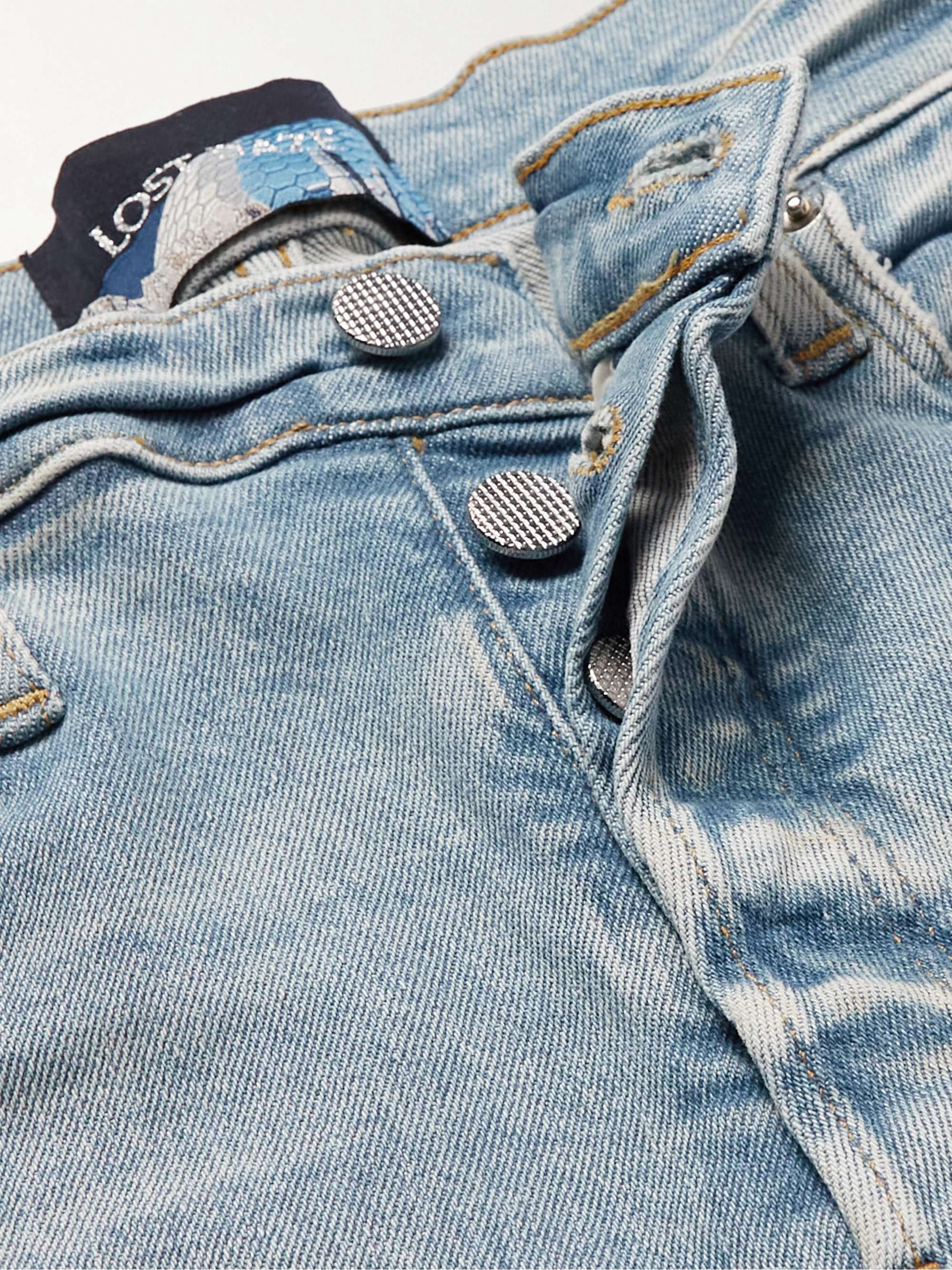 LOST DAZE StraightLeg Distressed Panelled Jeans for Men MR PORTER