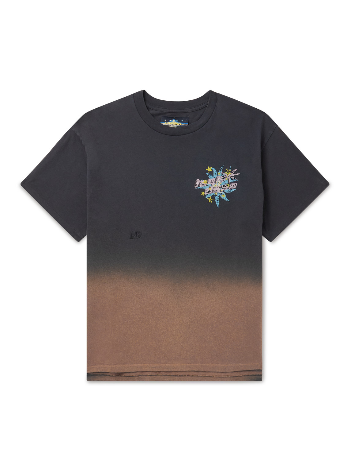 Logo-Print Ombré Cotton-Jersey T-Shirt