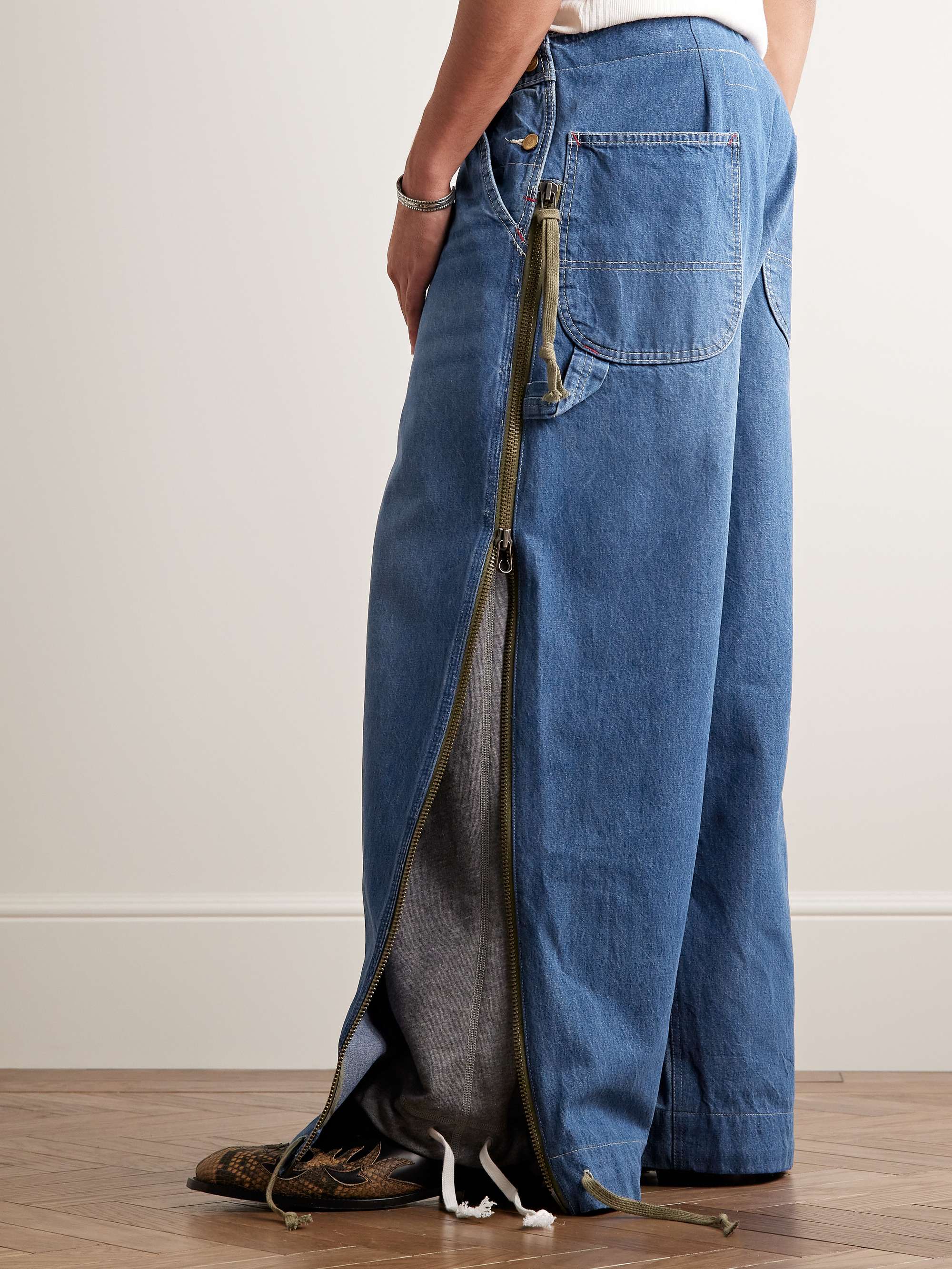 GREG LAUREN Wide-Leg Jeans