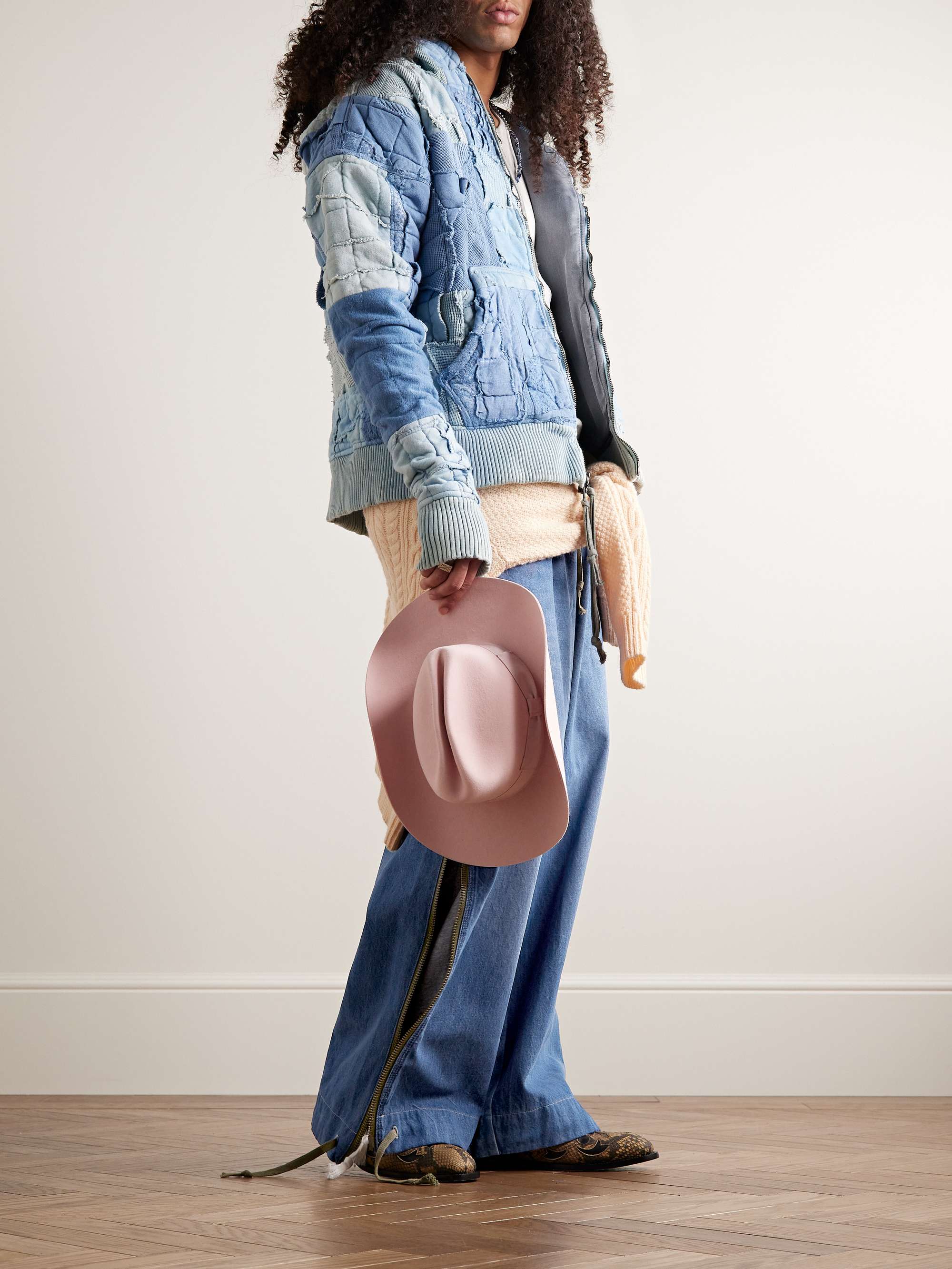 GREG LAUREN Wide-Leg Jeans