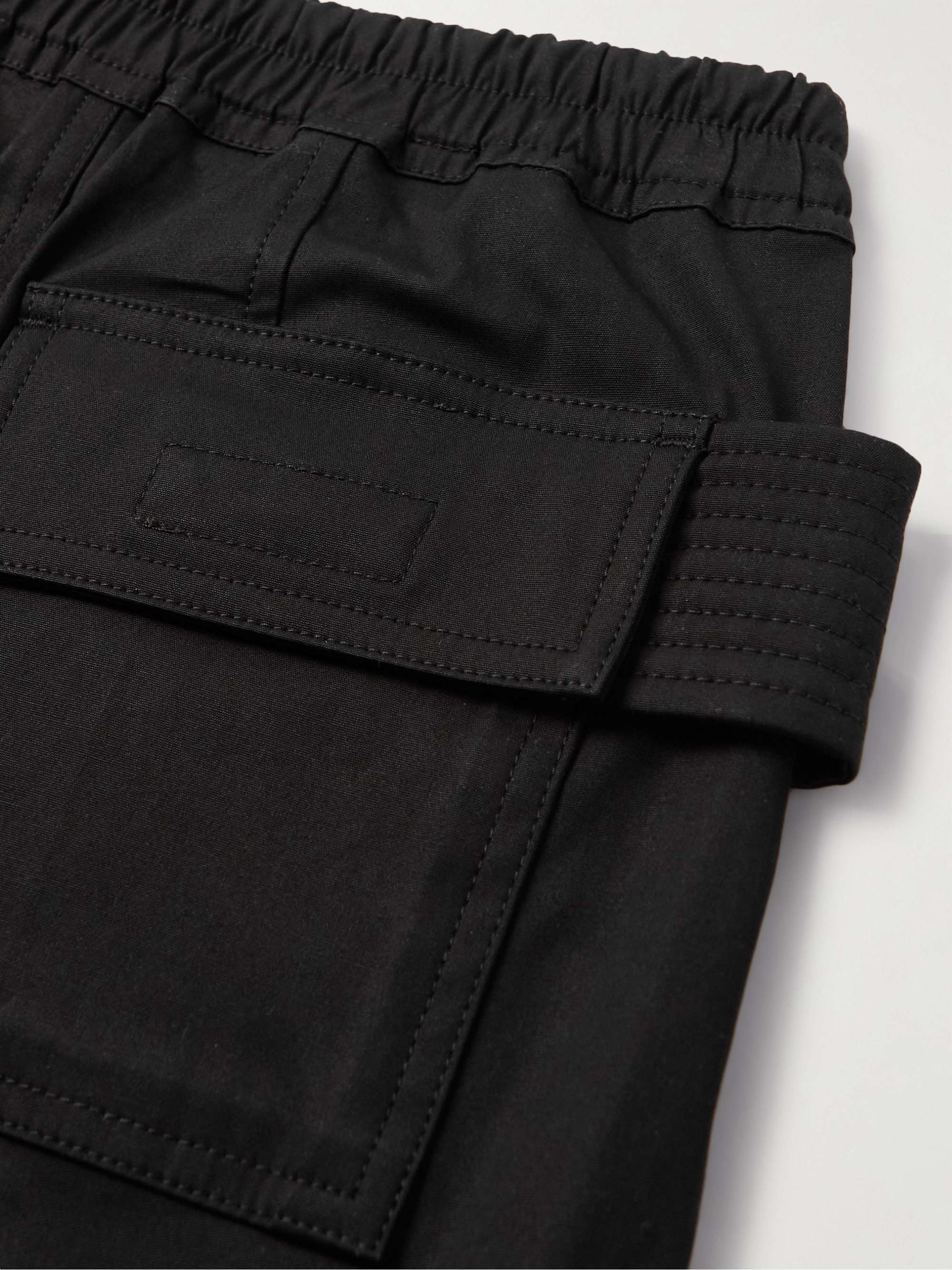 RICK OWENS KIDS Shorts cargo in popeline di misto cotone biologico con coulisse Creatch
