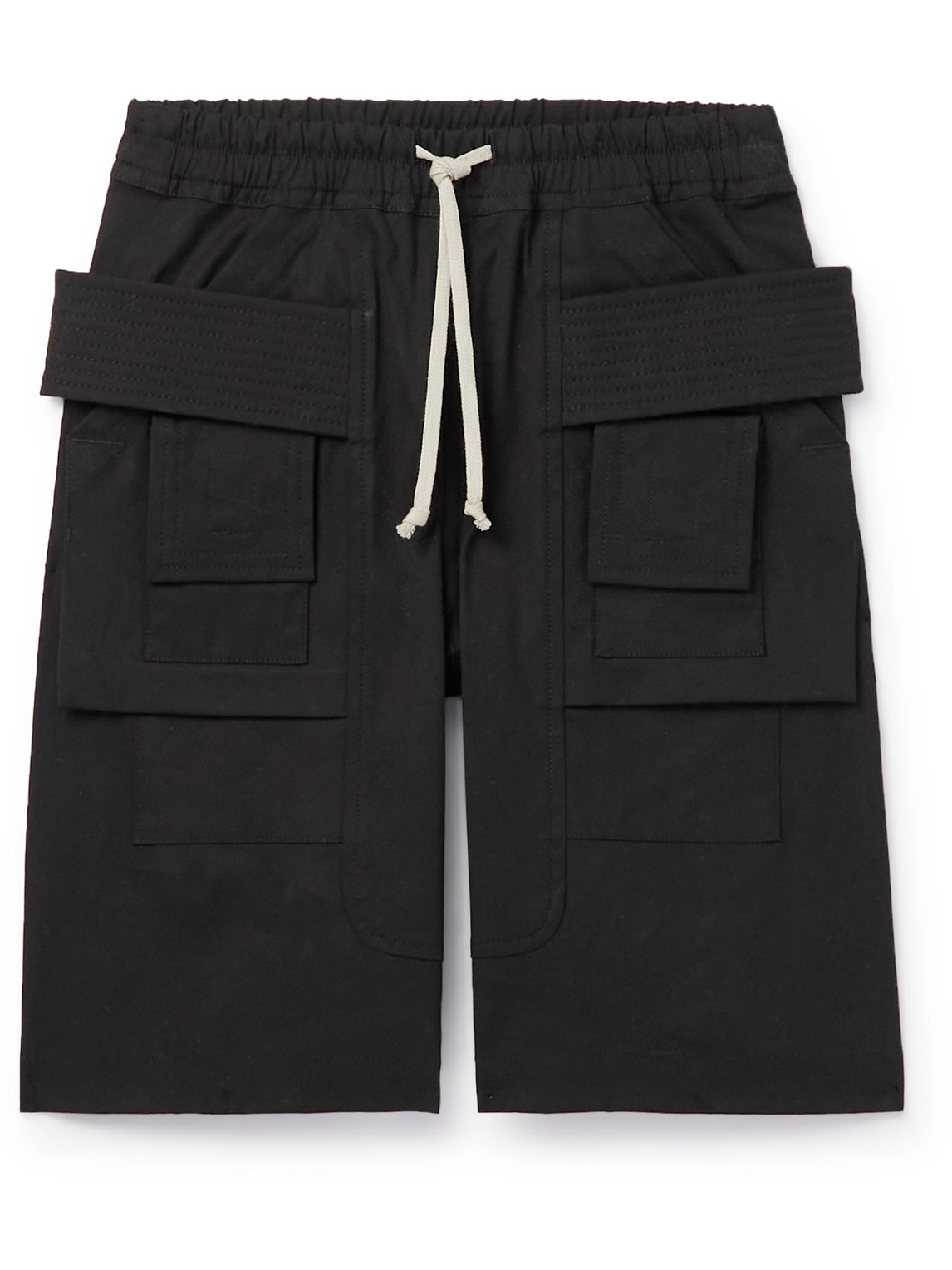 Creatch Organic Cotton-Blend Poplin Drawstring Cargo Shorts