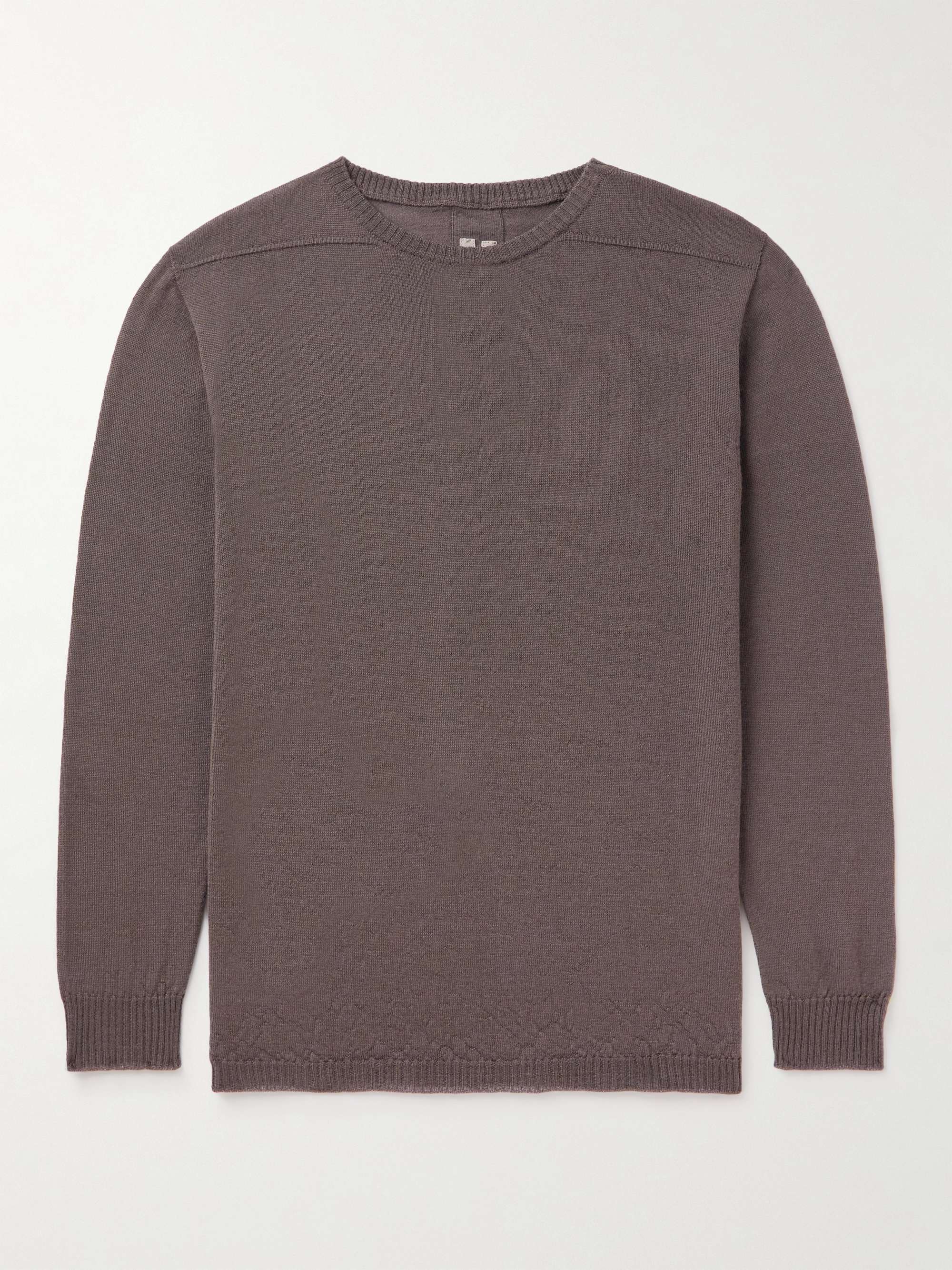 rick owens biker sweater