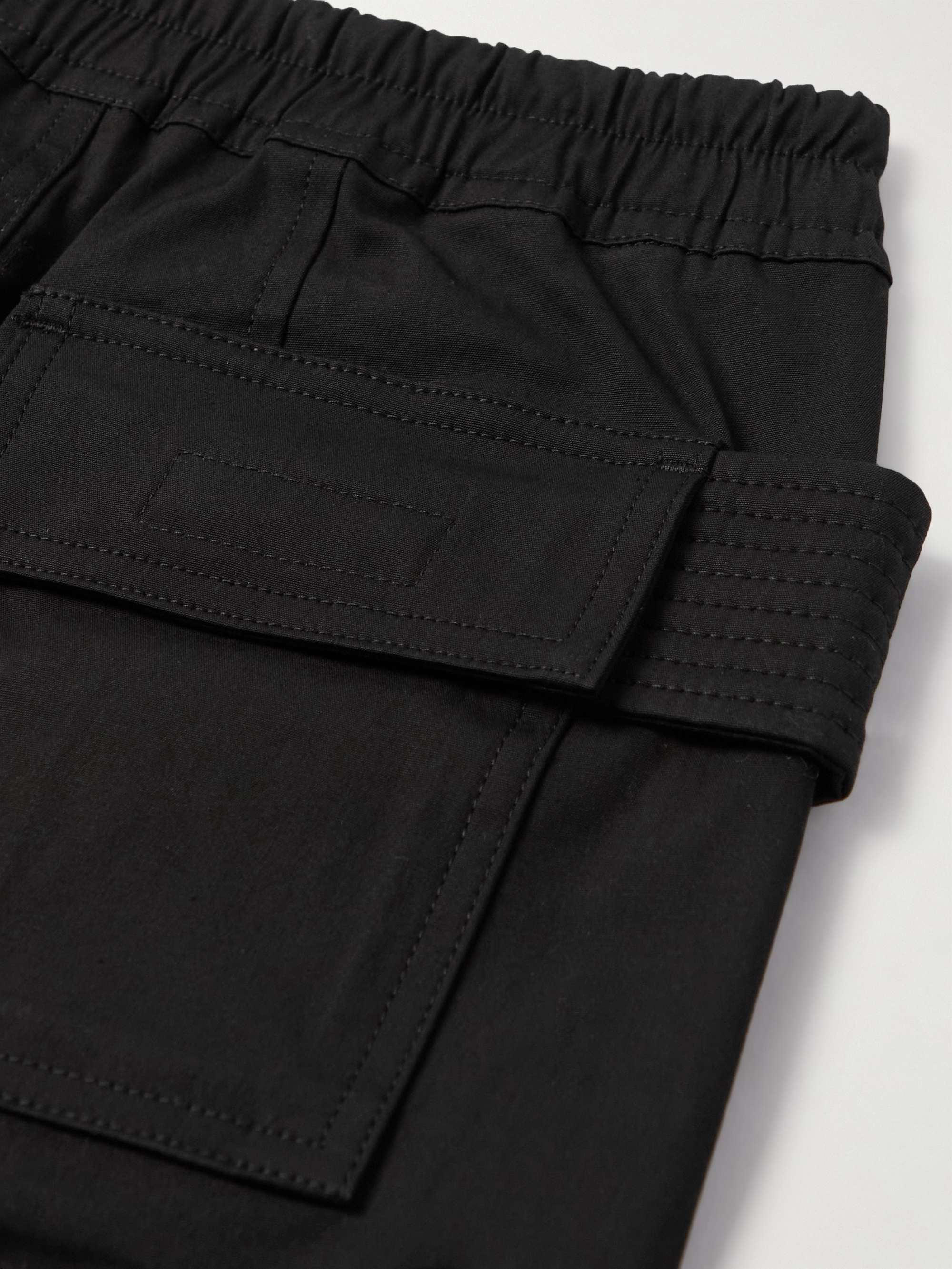 RICK OWENS KIDS 크리치 코튼 혼방 포플린 드로스트링 카고 팬츠