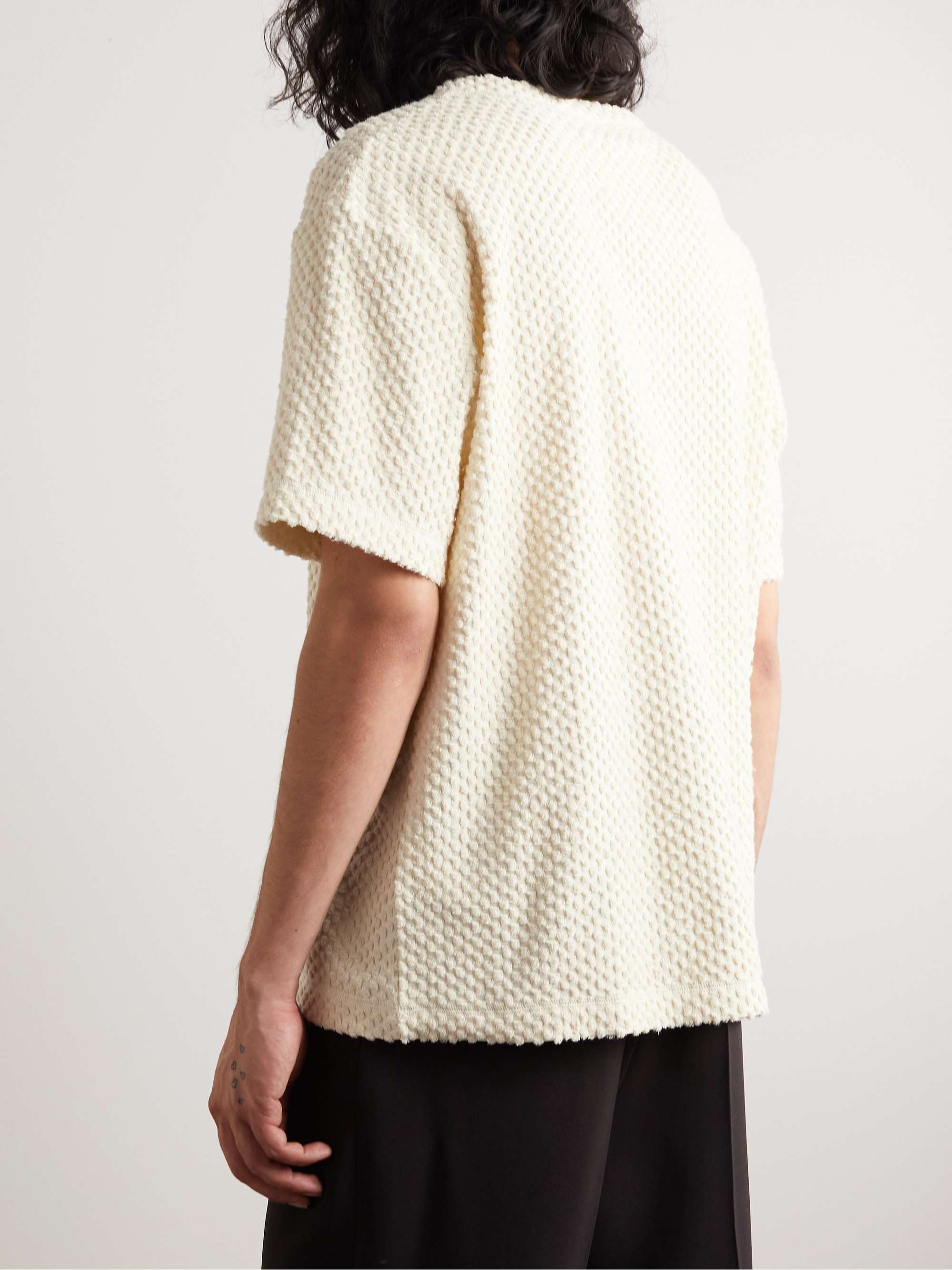 JIL SANDER Cotton-Blend Terry T-Shirt