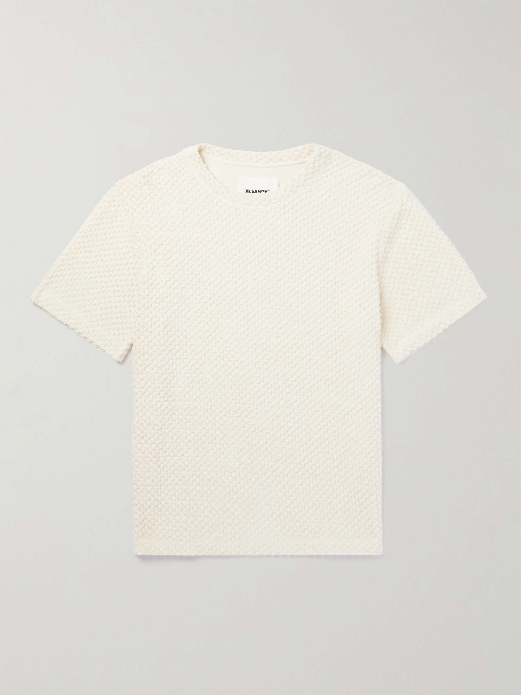 JIL SANDER Cotton-Blend Terry T-Shirt