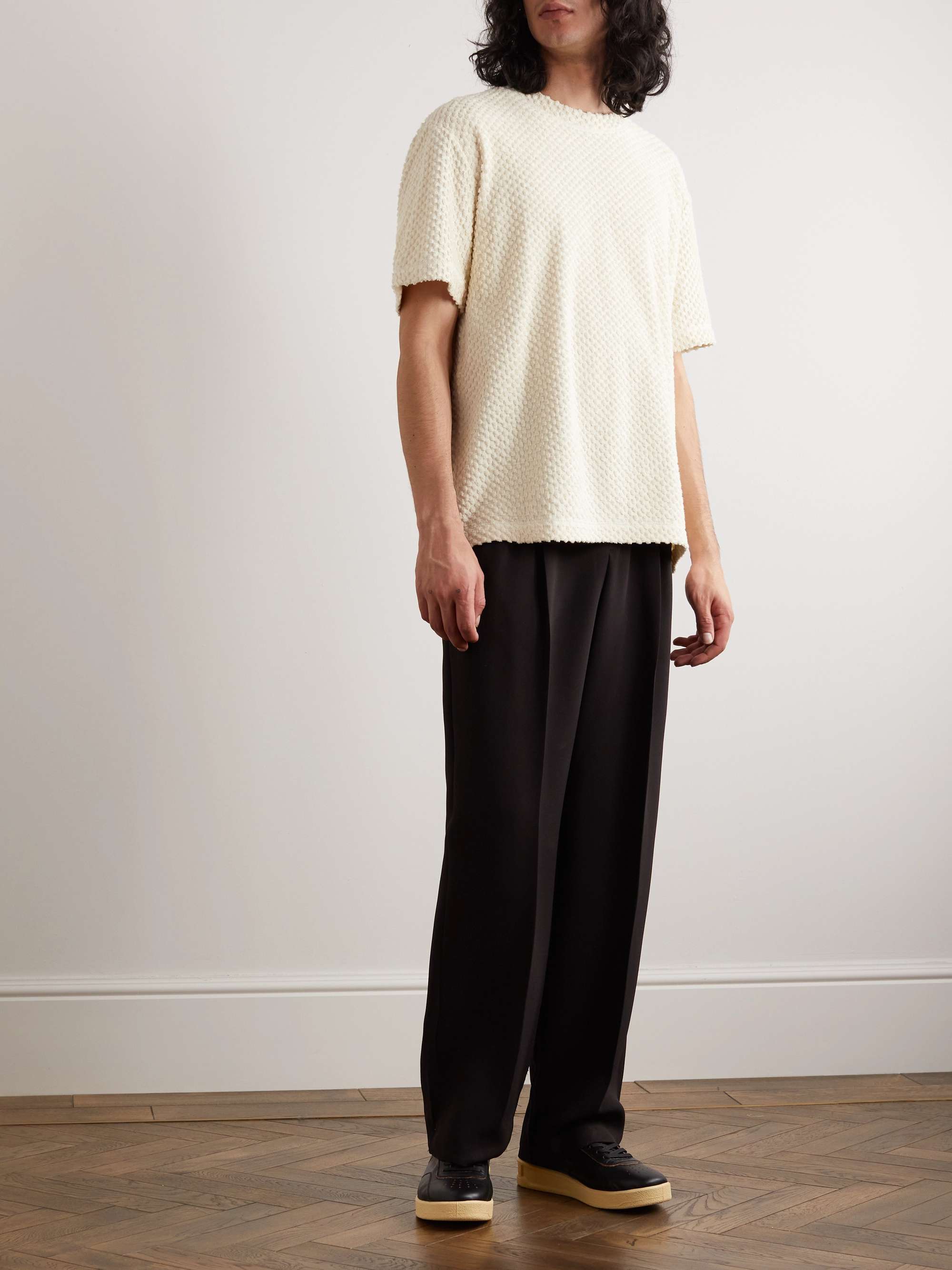 JIL SANDER Cotton-Blend Terry T-Shirt